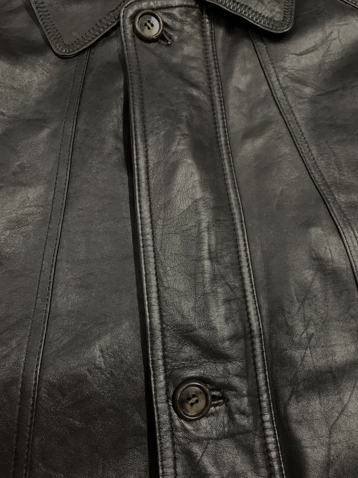 Pelle Pelle Vintage Japanese Brand Jack Mighty Sheepskin Leather Jacket Size US L / EU 52-54 / 3 - 8 Thumbnail