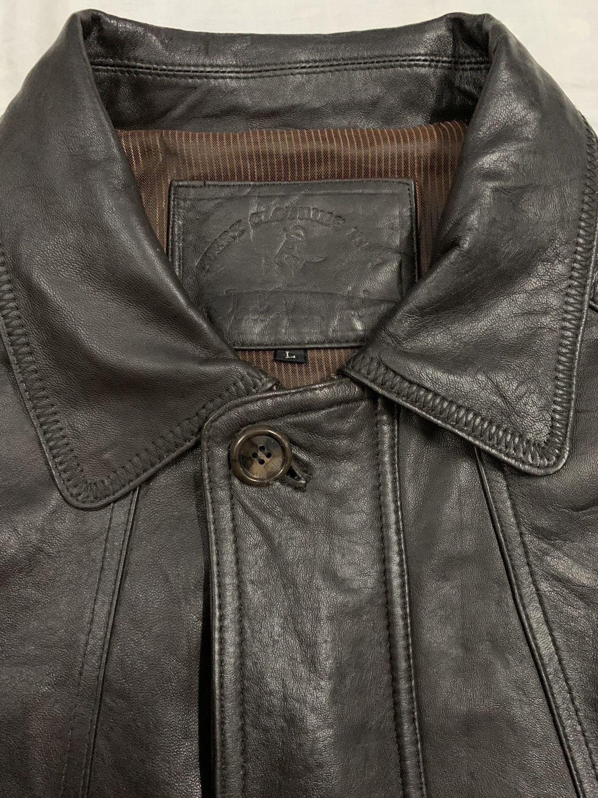 Pelle Pelle Vintage Japanese Brand Jack Mighty Sheepskin Leather Jacket Size US L / EU 52-54 / 3 - 6 Thumbnail