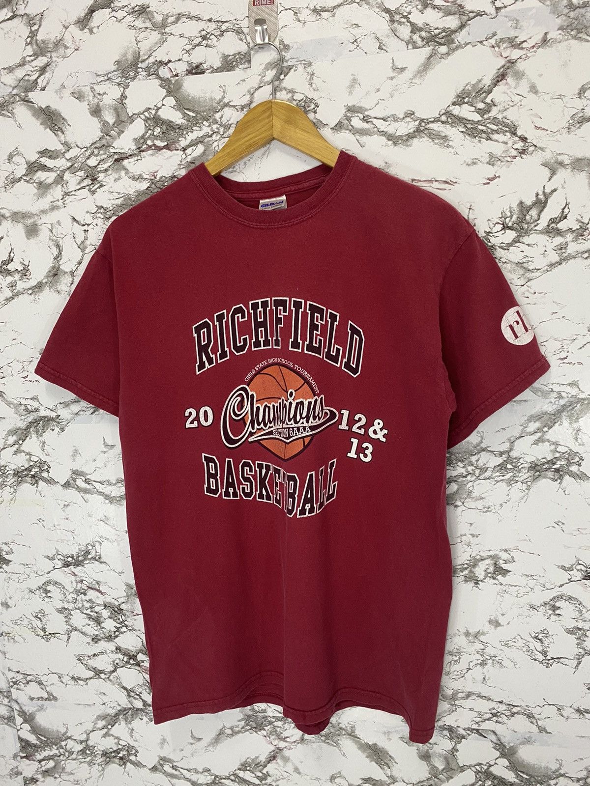 NBA × Rap Tees Vintage NBA Richfield Champions T-Shirt Size US M / EU 48-50 / 2 - 4 Thumbnail