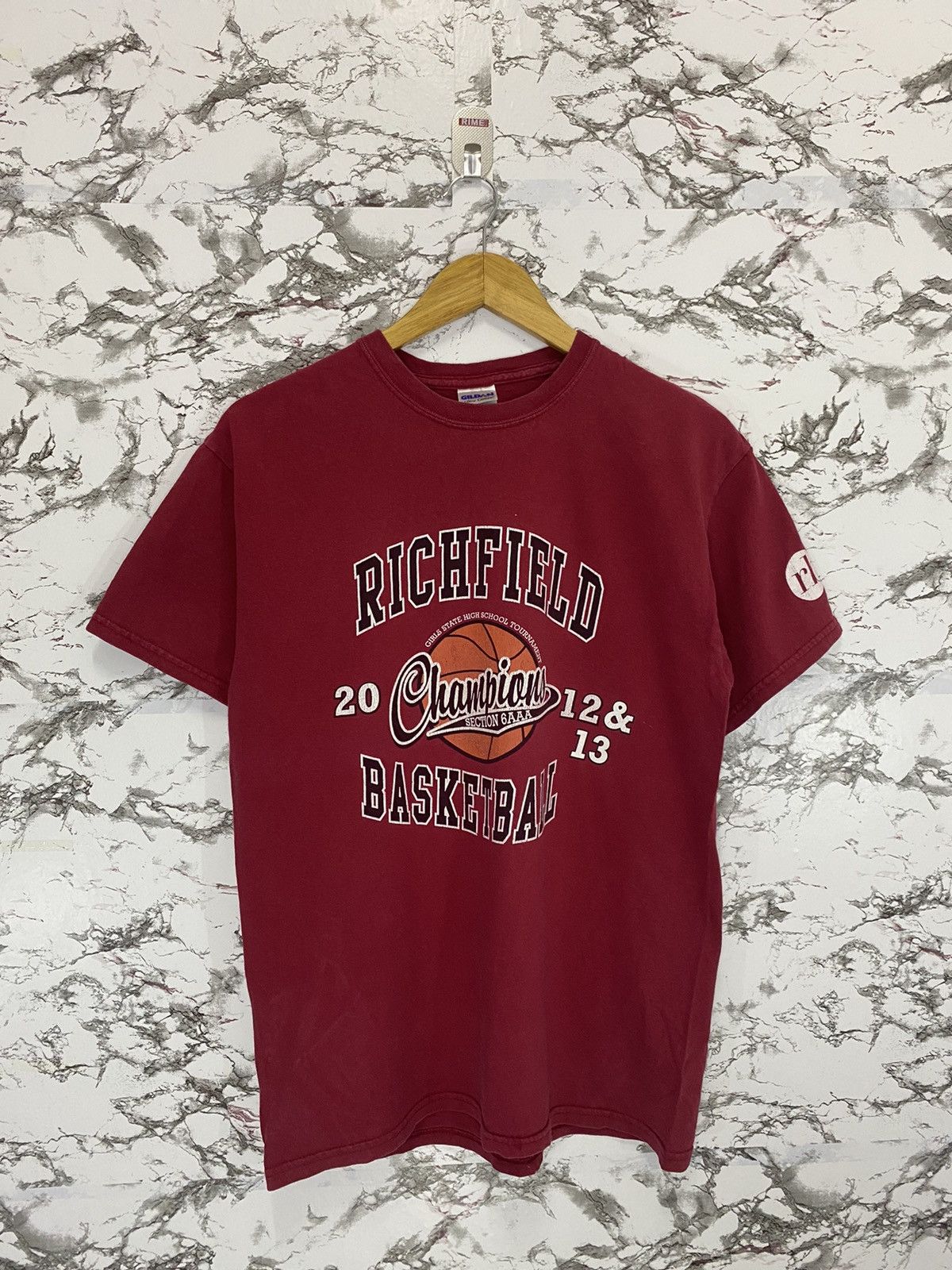 NBA × Rap Tees Vintage NBA Richfield Champions T-Shirt Size US M / EU 48-50 / 2 - 2 Thumbnail