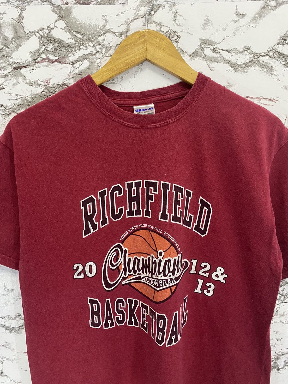 NBA × Rap Tees Vintage NBA Richfield Champions T-Shirt Size US M / EU 48-50 / 2 - 5 Thumbnail