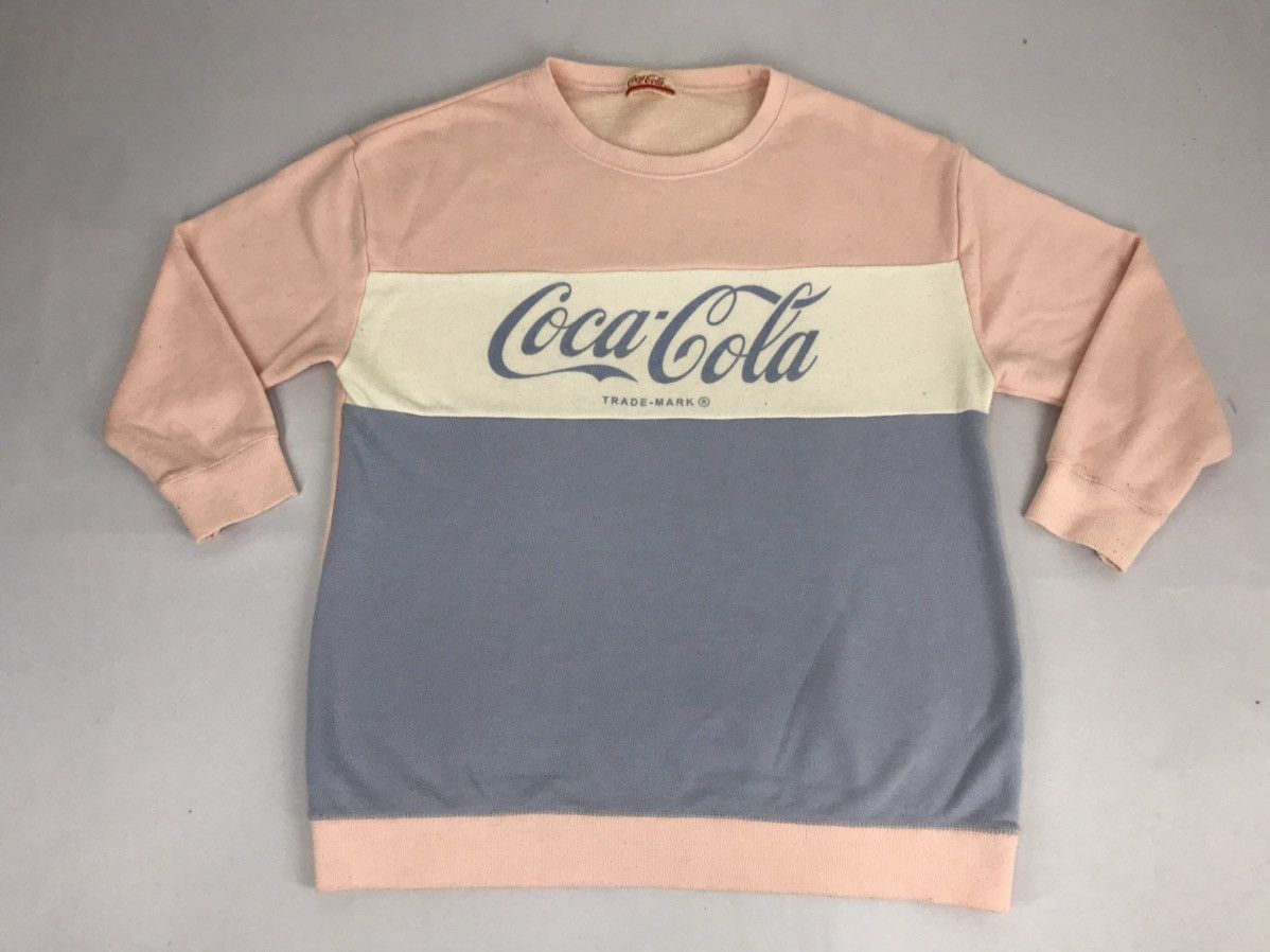 Coca Cola Coca Cola Sweatshirt Spell Out Colour Block Drink Brand Size M / US 6-8 / IT 42-44 - 1 Thumbnail
