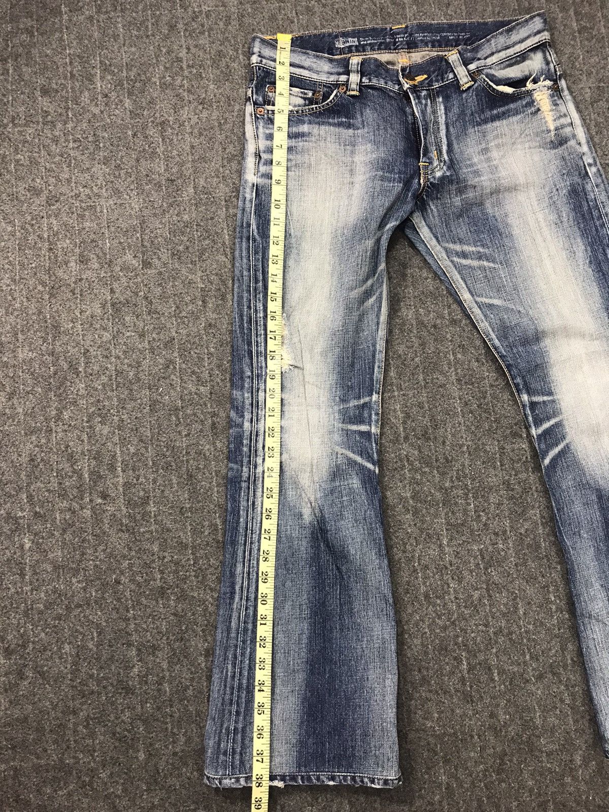 Edwin × Vintage Vintage Edwin Lot 503 Ladies Boot Cut Style Distressed Denim Size US 31 - 7 Thumbnail