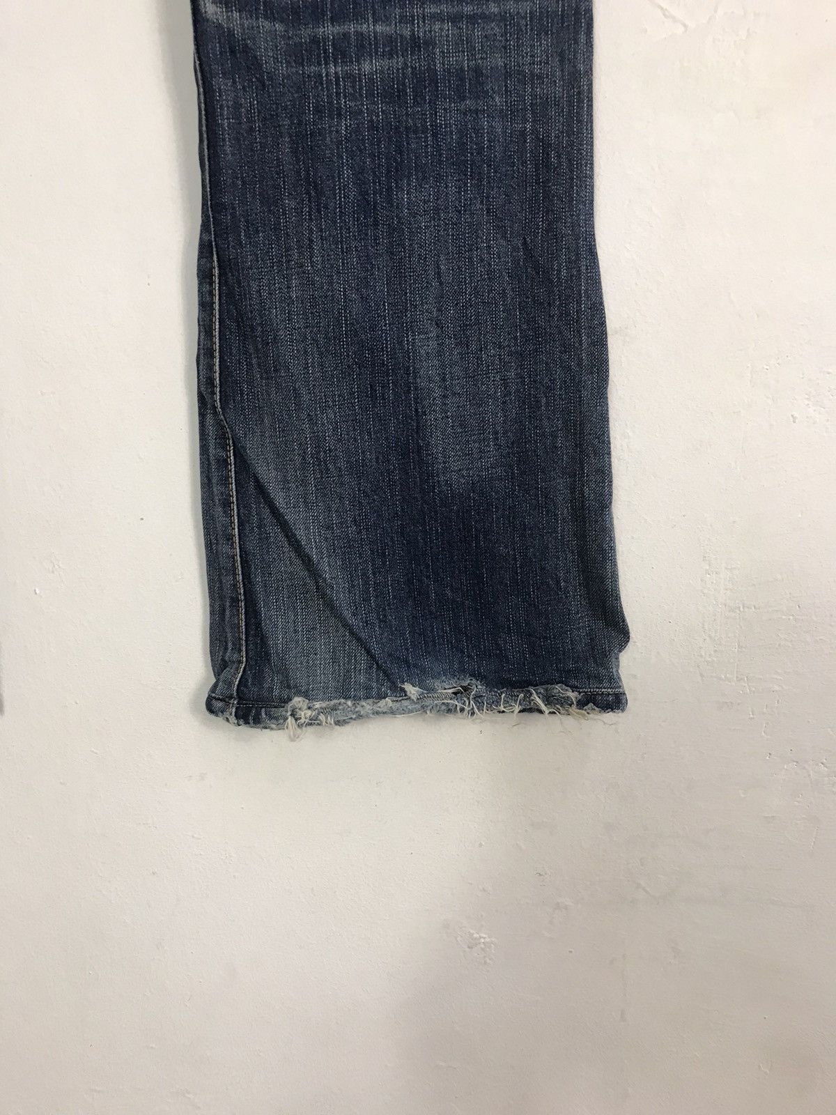 Edwin × Vintage Vintage Edwin Lot 503 Ladies Boot Cut Style Distressed Denim Size US 31 - 12 Thumbnail