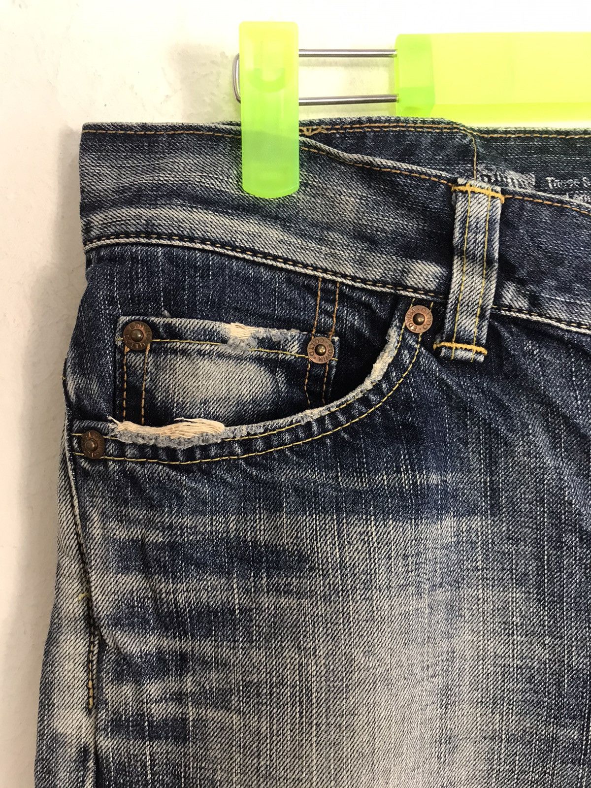 Edwin × Vintage Vintage Edwin Lot 503 Ladies Boot Cut Style Distressed Denim Size US 31 - 13 Thumbnail