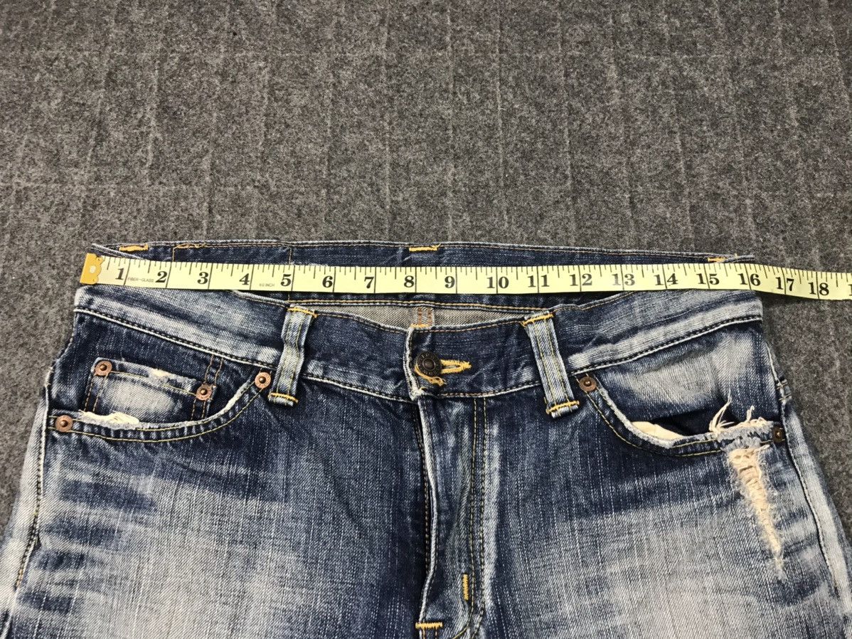 Edwin × Vintage Vintage Edwin Lot 503 Ladies Boot Cut Style Distressed Denim Size US 31 - 6 Thumbnail