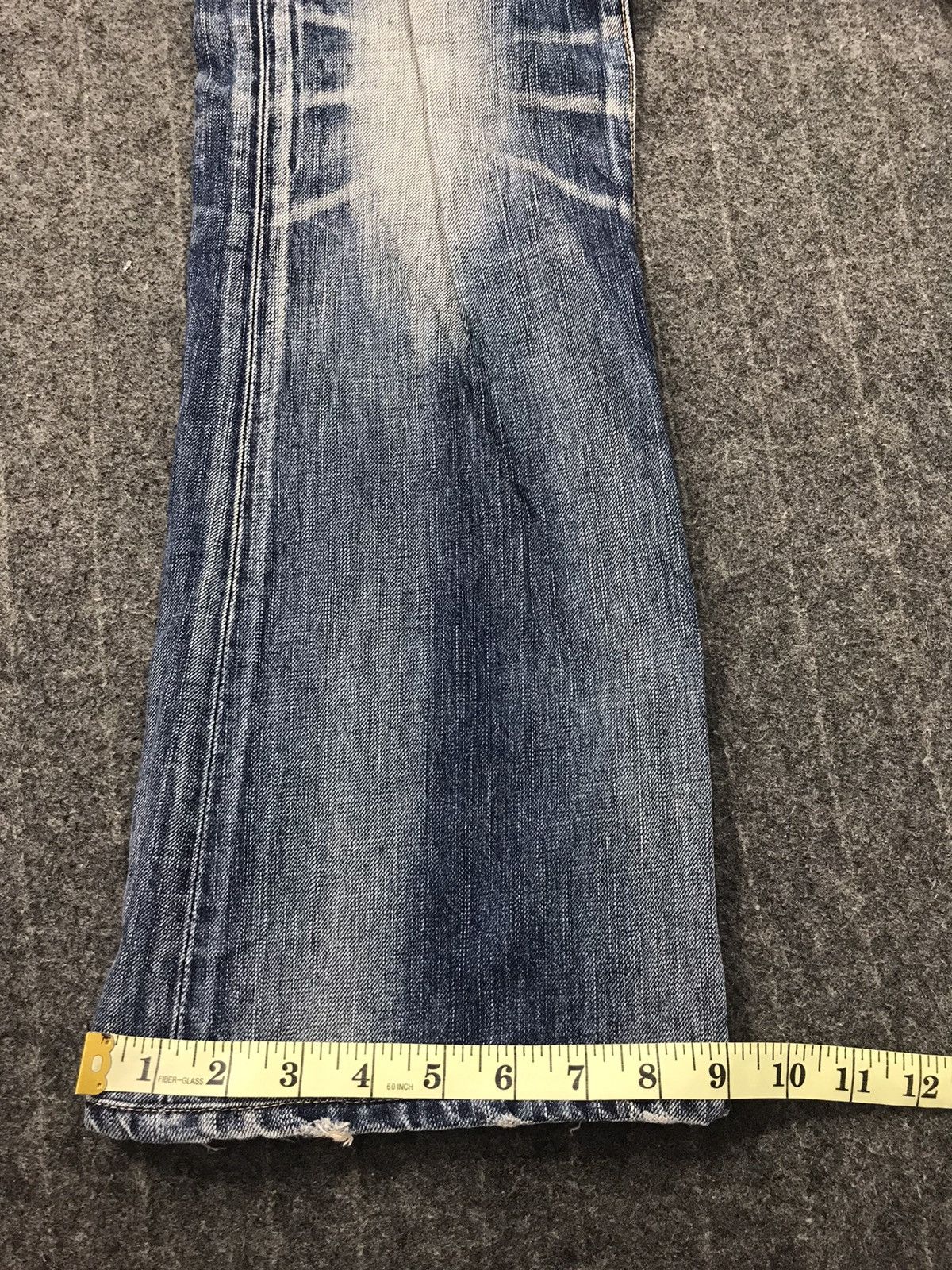 Edwin × Vintage Vintage Edwin Lot 503 Ladies Boot Cut Style Distressed Denim Size US 31 - 11 Thumbnail