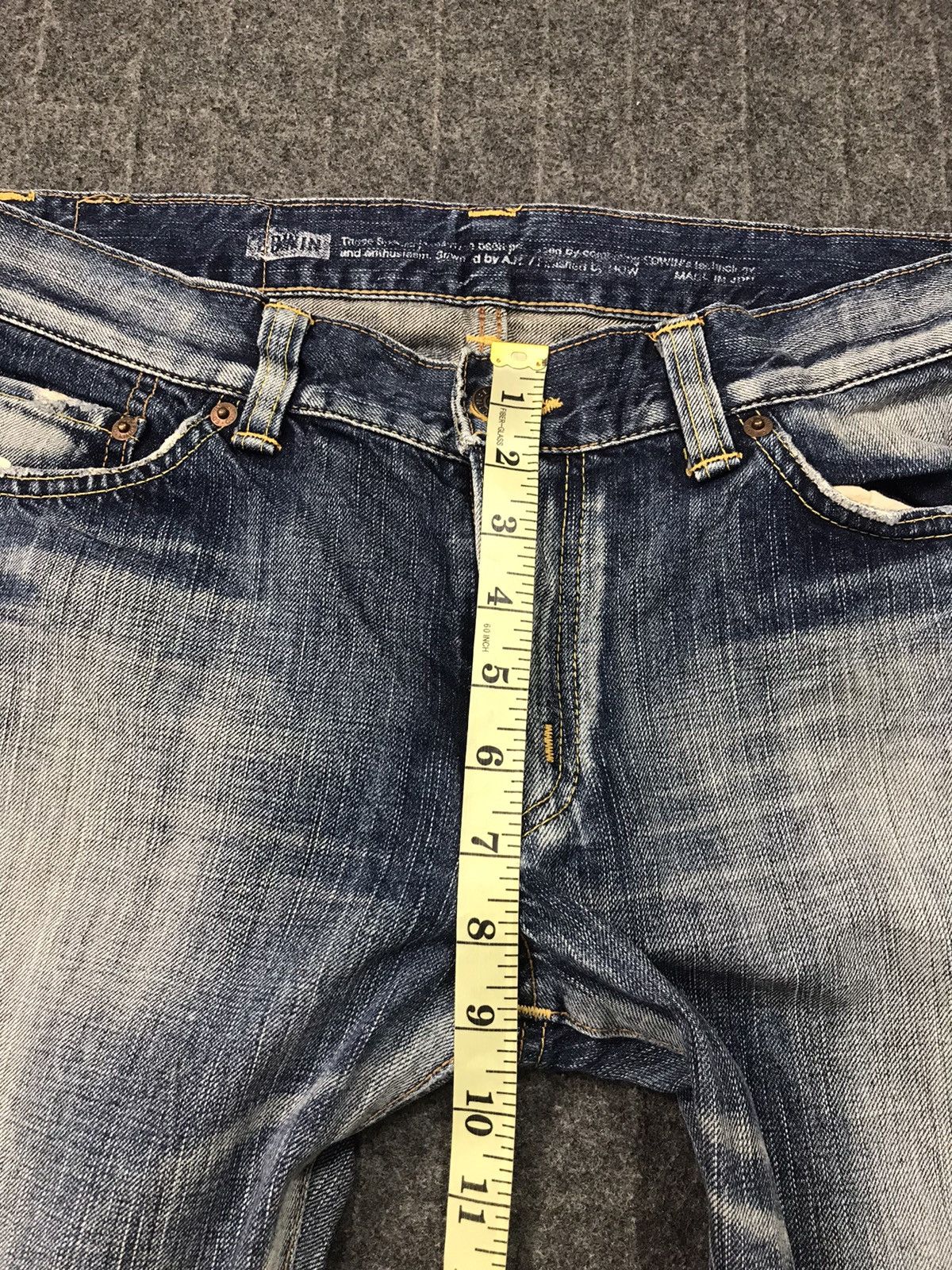 Edwin × Vintage Vintage Edwin Lot 503 Ladies Boot Cut Style Distressed Denim Size US 31 - 9 Thumbnail