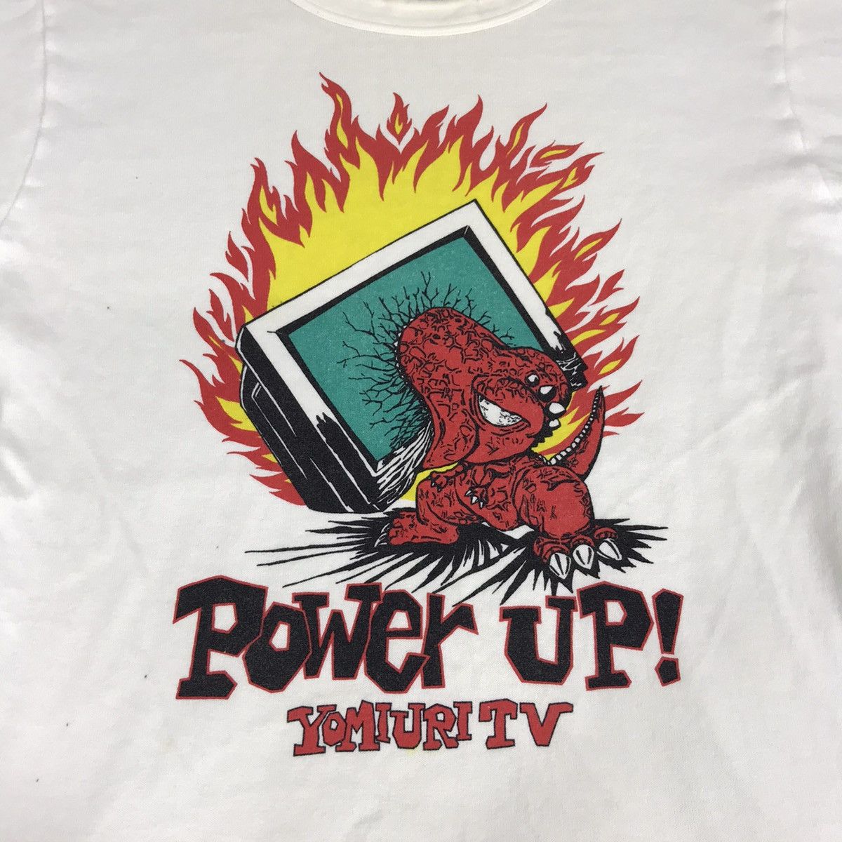 Anime Power Up Yomiuri TV Art Ads Modern Unisex Tee Size S M Size M / US 6-8 / IT 42-44 - 2 Thumbnail