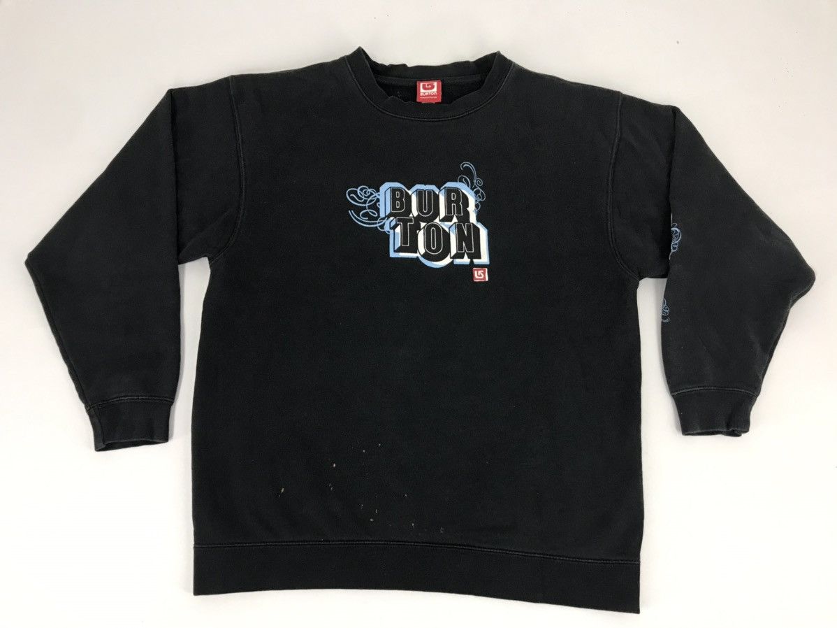 Burton × Vintage Burton Rider Drive Owned Sweatshirt Spell Out K025j Size US M / EU 48-50 / 2 - 1 Thumbnail