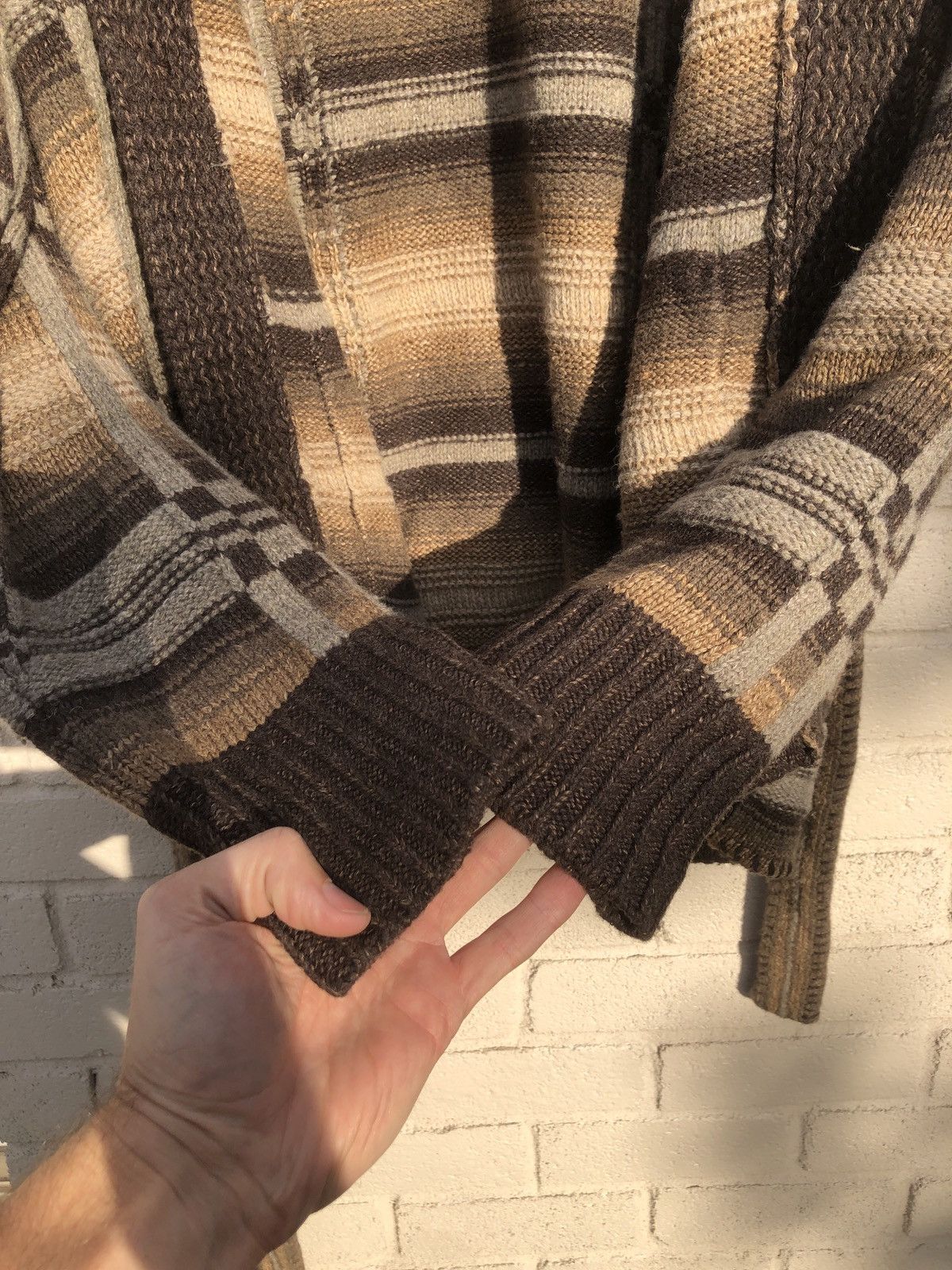 RRL Ralph Lauren NWT RRL Ranch Shawl Cardigan Multicolor Hand Knit Double RL Size US L / EU 52-54 / 3 - 8 Thumbnail