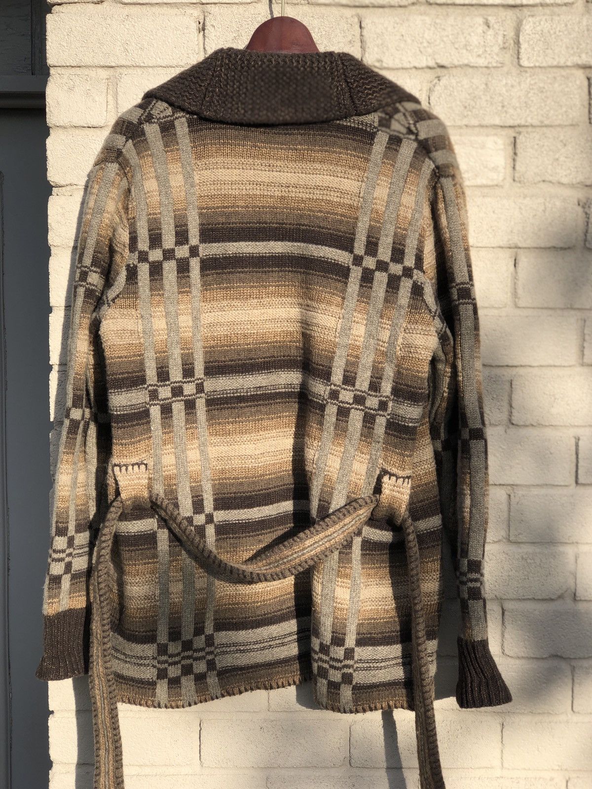 RRL Ralph Lauren NWT RRL Ranch Shawl Cardigan Multicolor Hand Knit Double RL Size US L / EU 52-54 / 3 - 2 Thumbnail