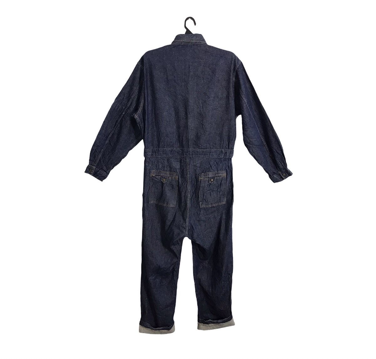 Japanese Brand Vintage 90s Rambeth Indigo Denim Pant Workwear Carpenter Size US 37 - 2 Thumbnail