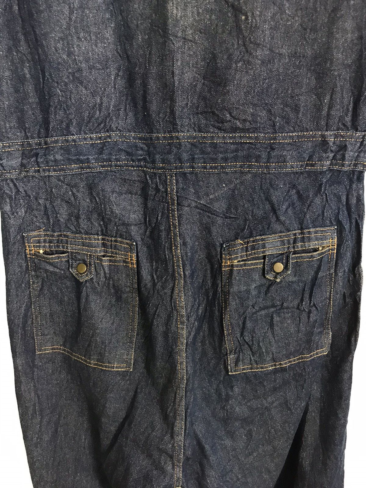 Japanese Brand Vintage 90s Rambeth Indigo Denim Pant Workwear Carpenter Size US 37 - 7 Thumbnail