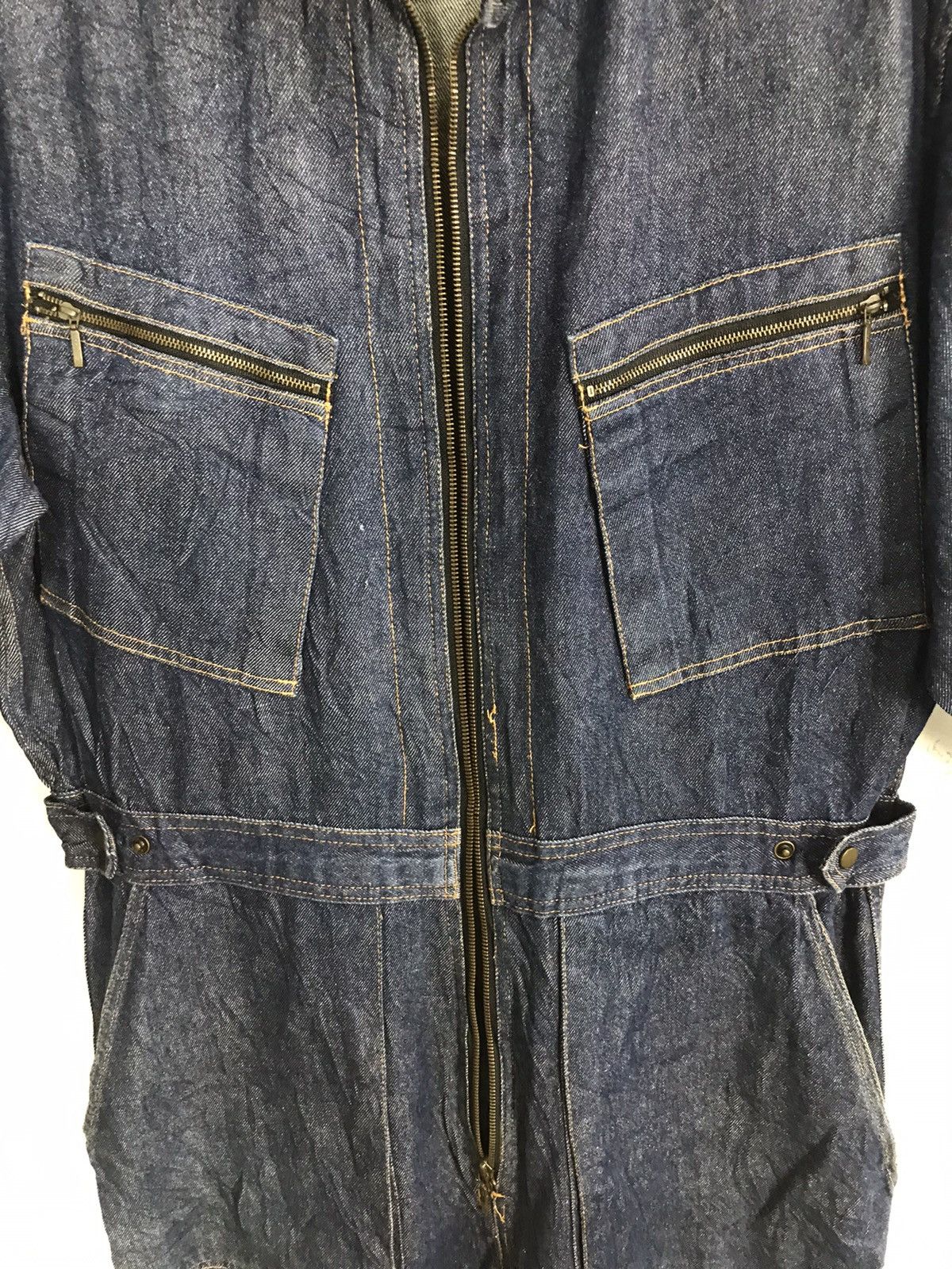 Japanese Brand Vintage 90s Rambeth Indigo Denim Pant Workwear Carpenter Size US 37 - 6 Thumbnail