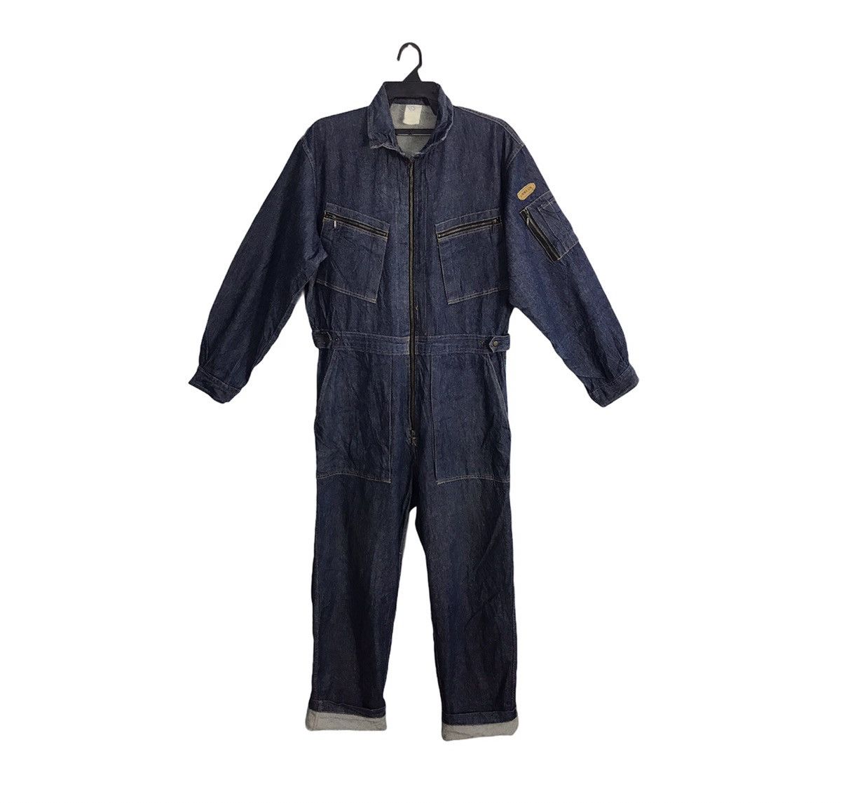 Japanese Brand Vintage 90s Rambeth Indigo Denim Pant Workwear Carpenter Size US 37 - 1 Thumbnail