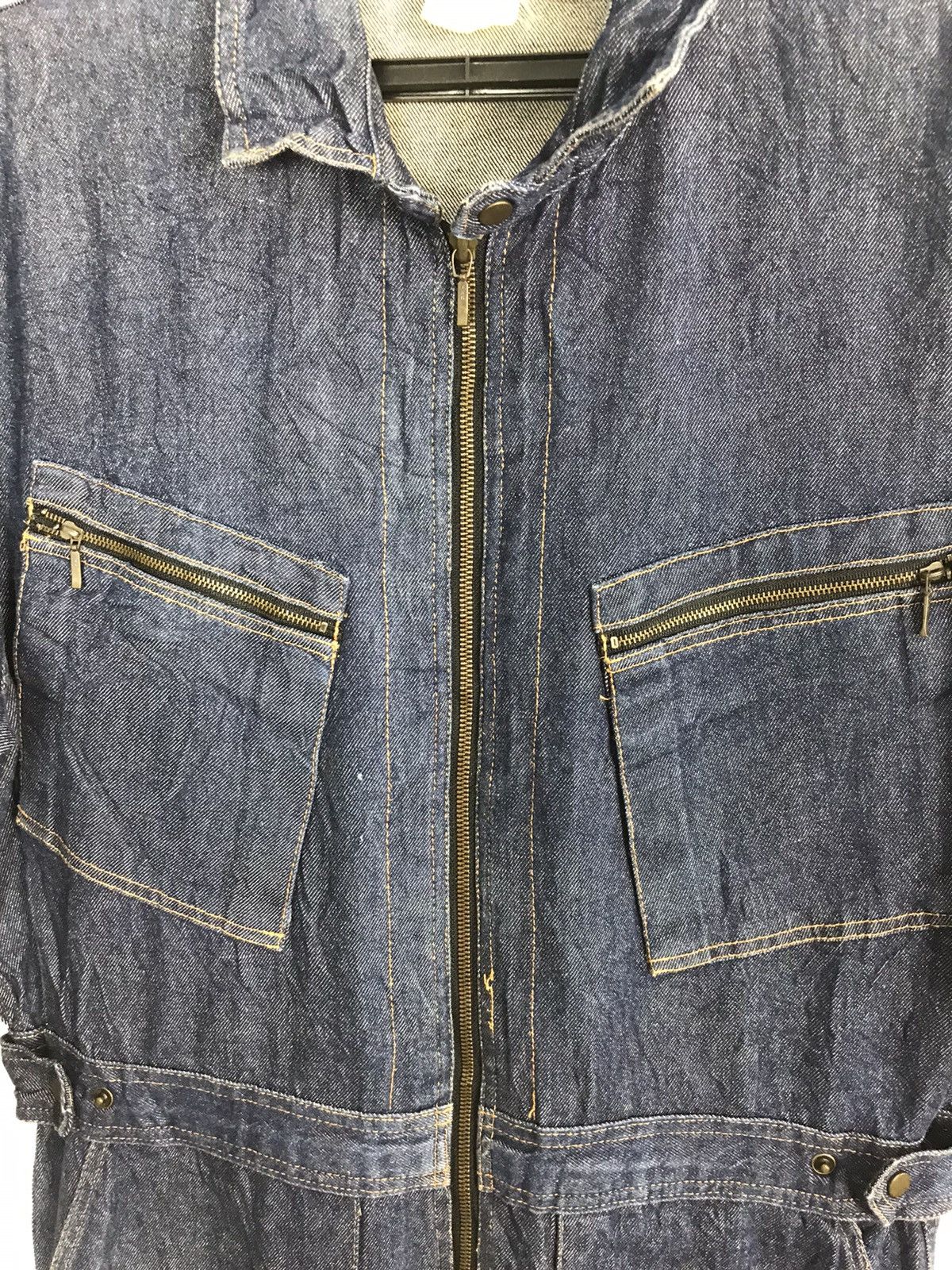 Japanese Brand Vintage 90s Rambeth Indigo Denim Pant Workwear Carpenter Size US 37 - 5 Thumbnail