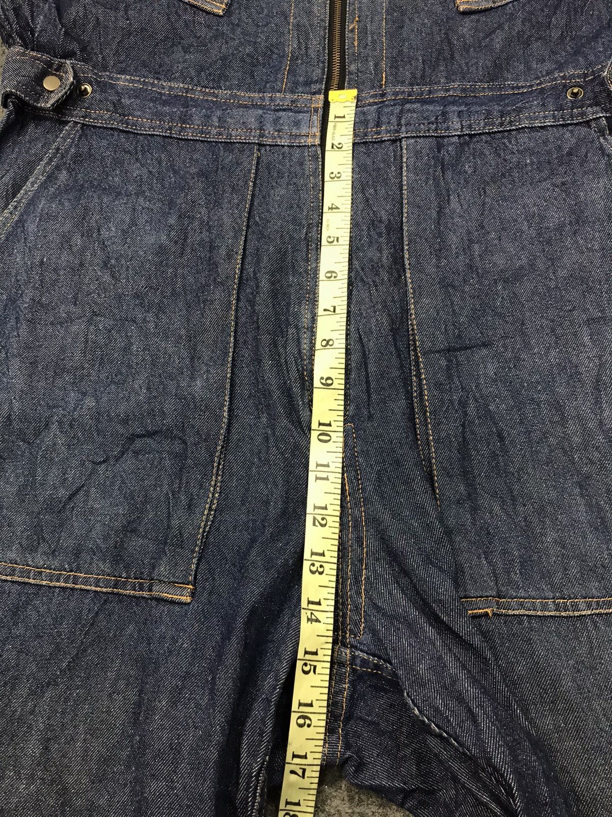 Japanese Brand Vintage 90s Rambeth Indigo Denim Pant Workwear Carpenter Size US 37 - 15 Thumbnail