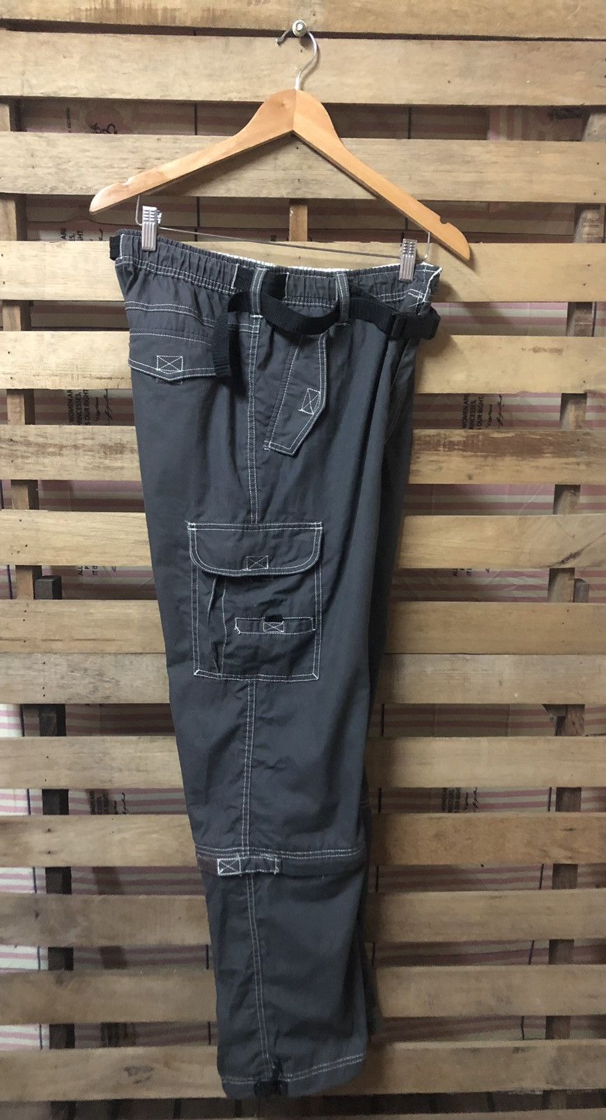 Japanese Brand Cargo Multi Pocket Technical Two Way Pant Size US 32 / EU 48 - 4 Thumbnail