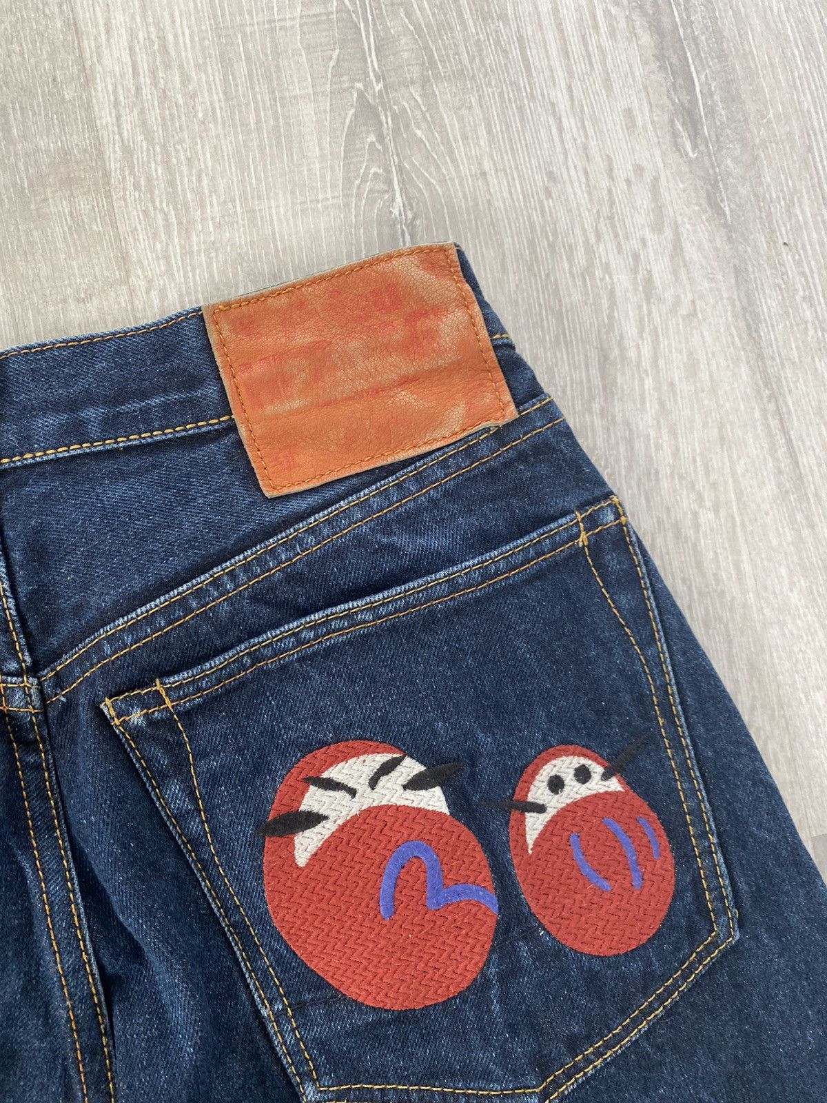 Evisu × Japanese Brand × Vintage Evisu Japan vintage navy jeans denim pants baby logo Size US 30 / EU 46 - 3 Thumbnail