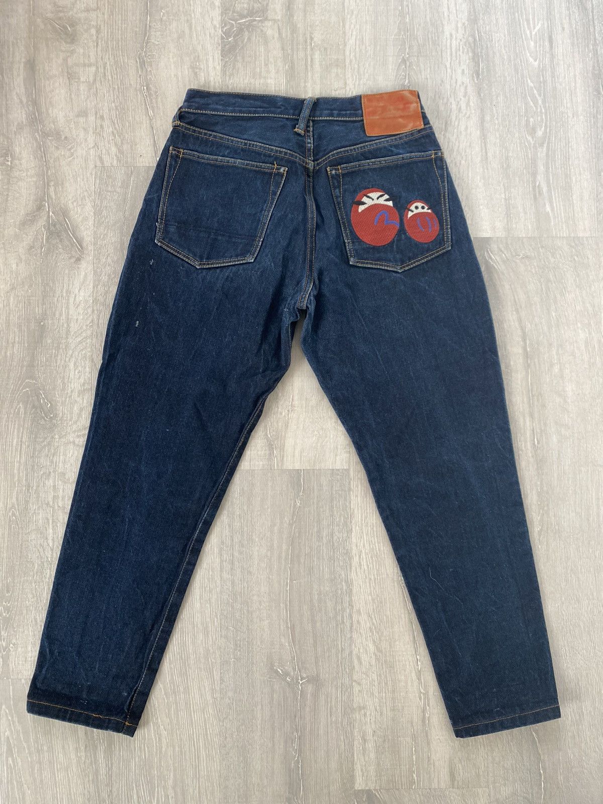 Evisu × Japanese Brand × Vintage Evisu Japan vintage navy jeans denim pants baby logo Size US 30 / EU 46 - 2 Thumbnail