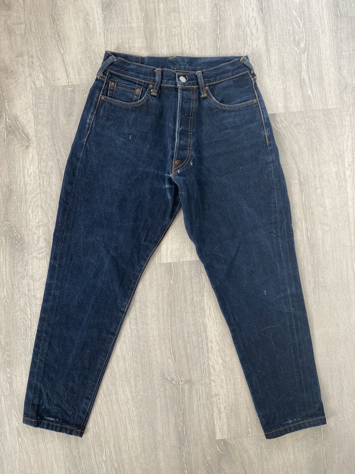 Evisu × Japanese Brand × Vintage Evisu Japan vintage navy jeans denim pants baby logo Size US 30 / EU 46 - 5 Thumbnail