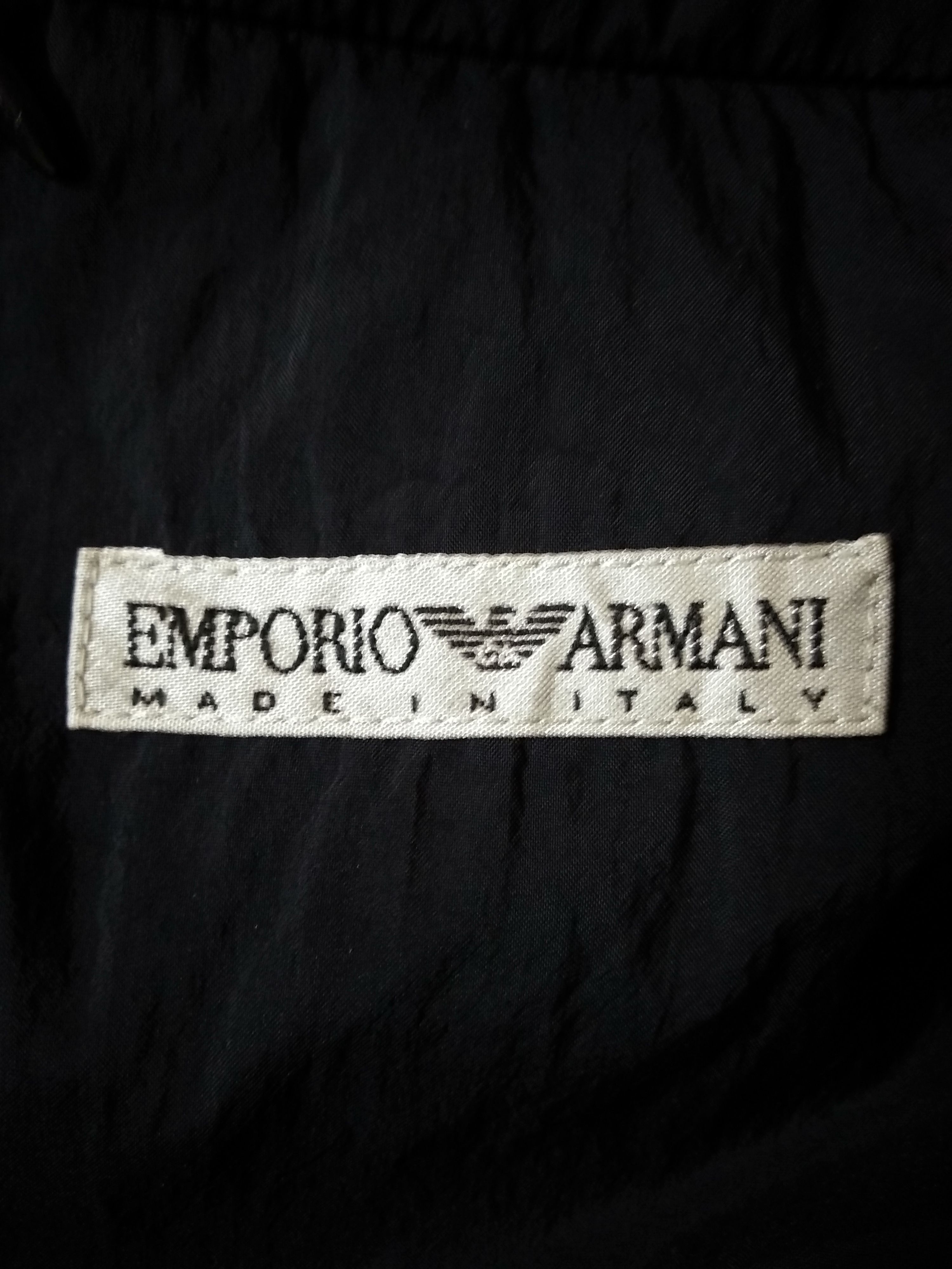 Emporio Armani × Vintage Emporio Armani Long Jacket,Made In Italy/Size M Size US M / EU 48-50 / 2 - 5 Thumbnail