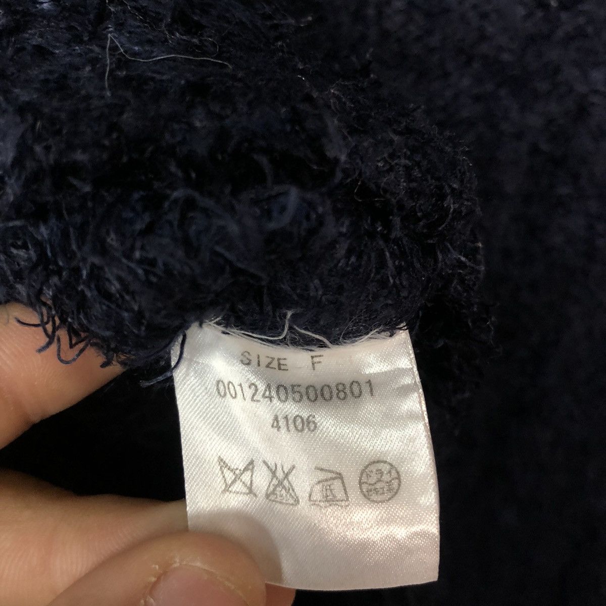 Homespun Knitwear MercuryDuo Dark Blue fur Mohair Shag Shaggy knitwear #c1048 Size M / US 6-8 / IT 42-44 - 12 Thumbnail