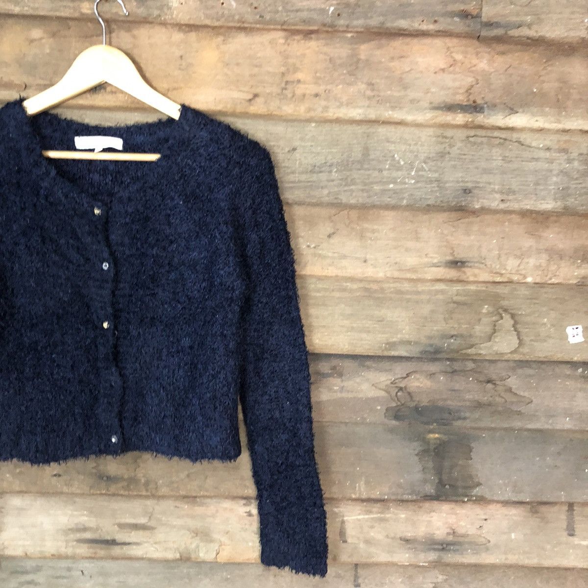 Homespun Knitwear MercuryDuo Dark Blue fur Mohair Shag Shaggy knitwear #c1048 Size M / US 6-8 / IT 42-44 - 5 Thumbnail