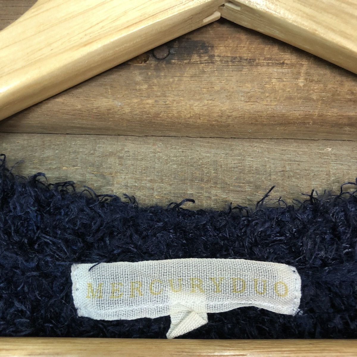 Homespun Knitwear MercuryDuo Dark Blue fur Mohair Shag Shaggy knitwear #c1048 Size M / US 6-8 / IT 42-44 - 10 Thumbnail
