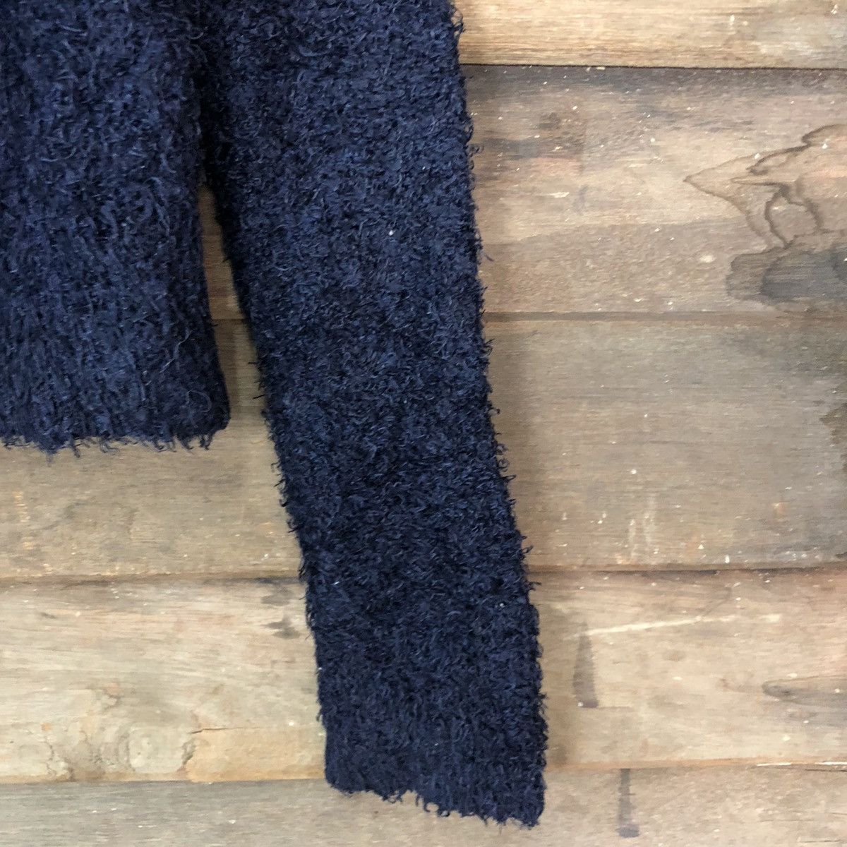 Homespun Knitwear MercuryDuo Dark Blue fur Mohair Shag Shaggy knitwear #c1048 Size M / US 6-8 / IT 42-44 - 4 Thumbnail