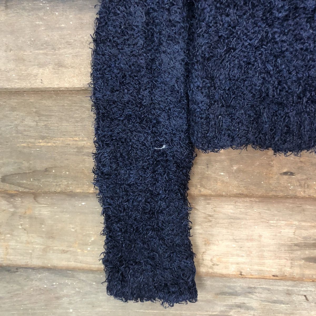 Homespun Knitwear MercuryDuo Dark Blue fur Mohair Shag Shaggy knitwear #c1048 Size M / US 6-8 / IT 42-44 - 6 Thumbnail