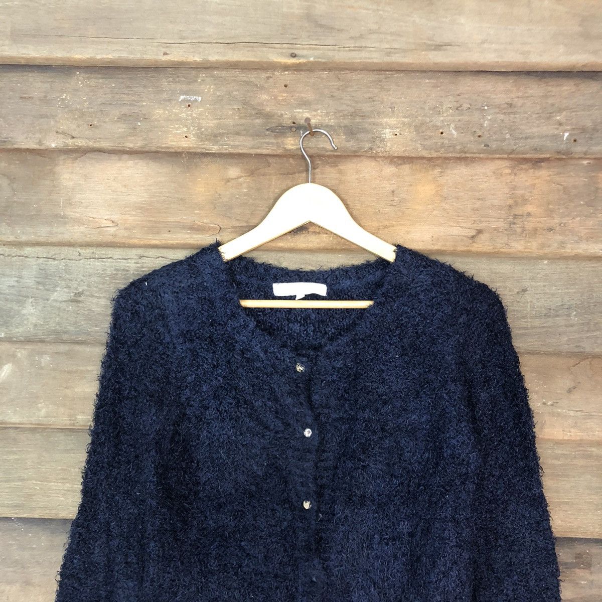 Homespun Knitwear MercuryDuo Dark Blue fur Mohair Shag Shaggy knitwear #c1048 Size M / US 6-8 / IT 42-44 - 9 Thumbnail