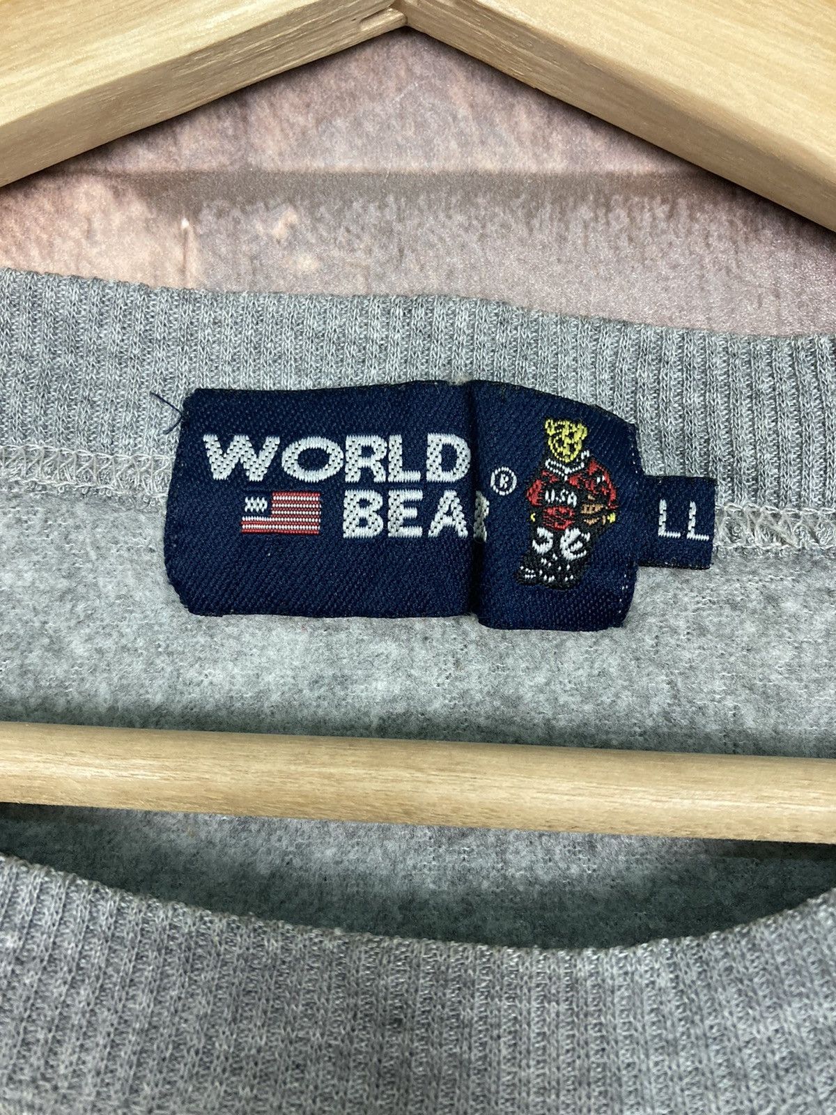 Other World Bear Sweatshirt Embroidery Logo #23-1 Size US L / EU 52-54 / 3 - 4 Thumbnail