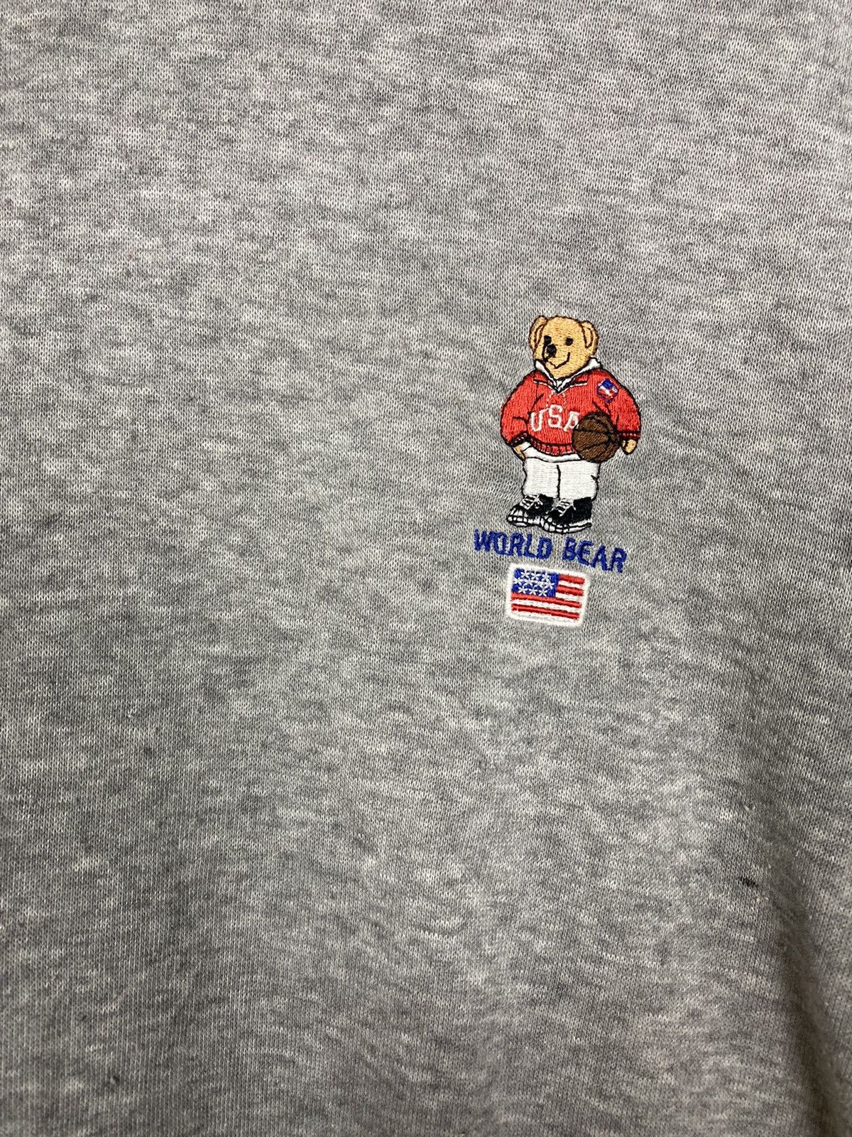Other World Bear Sweatshirt Embroidery Logo #23-1 Size US L / EU 52-54 / 3 - 3 Thumbnail