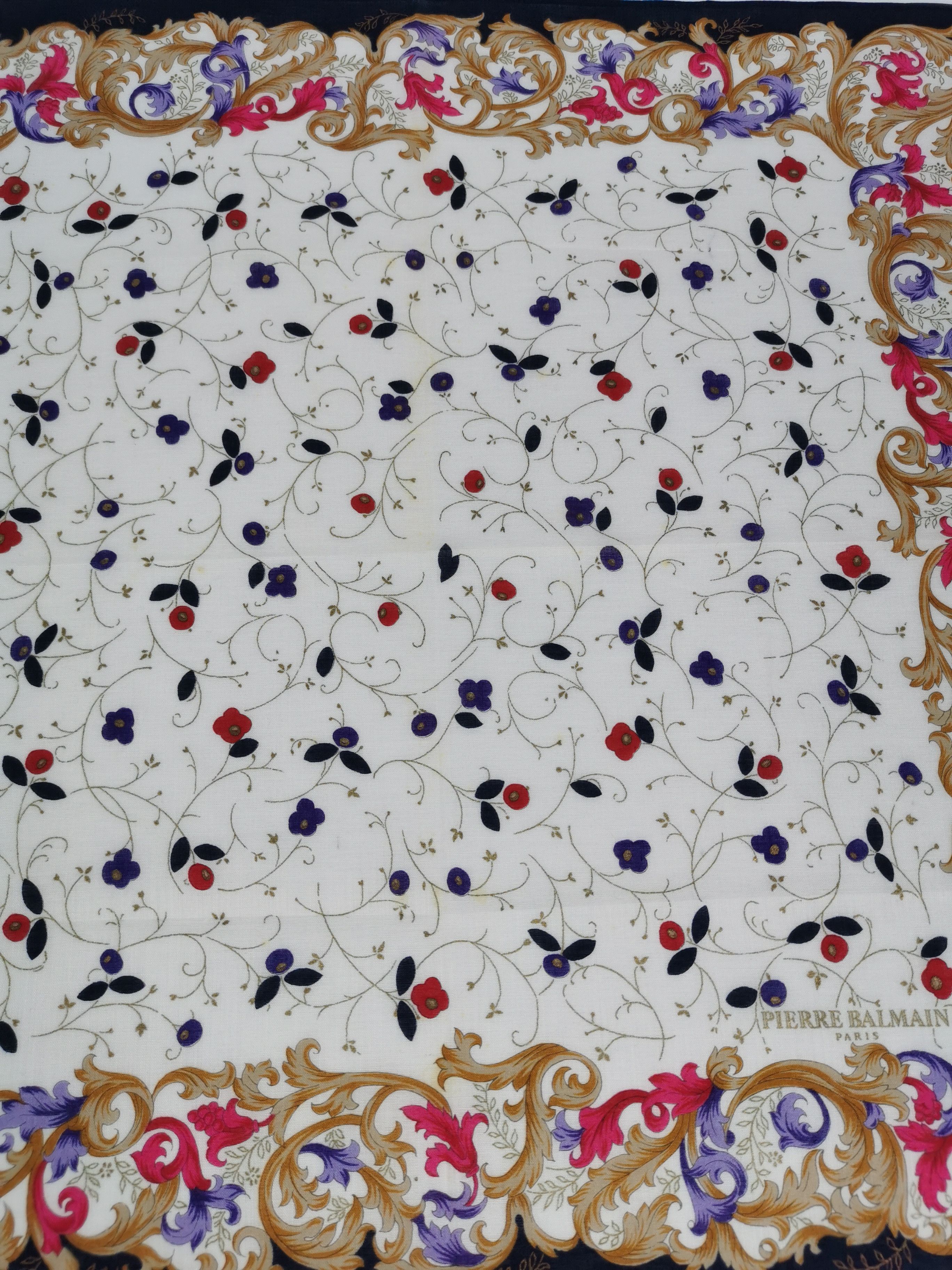 Vintage Pierre Balmain handkerchief bandana neckerchief Size ONE SIZE - 5 Thumbnail