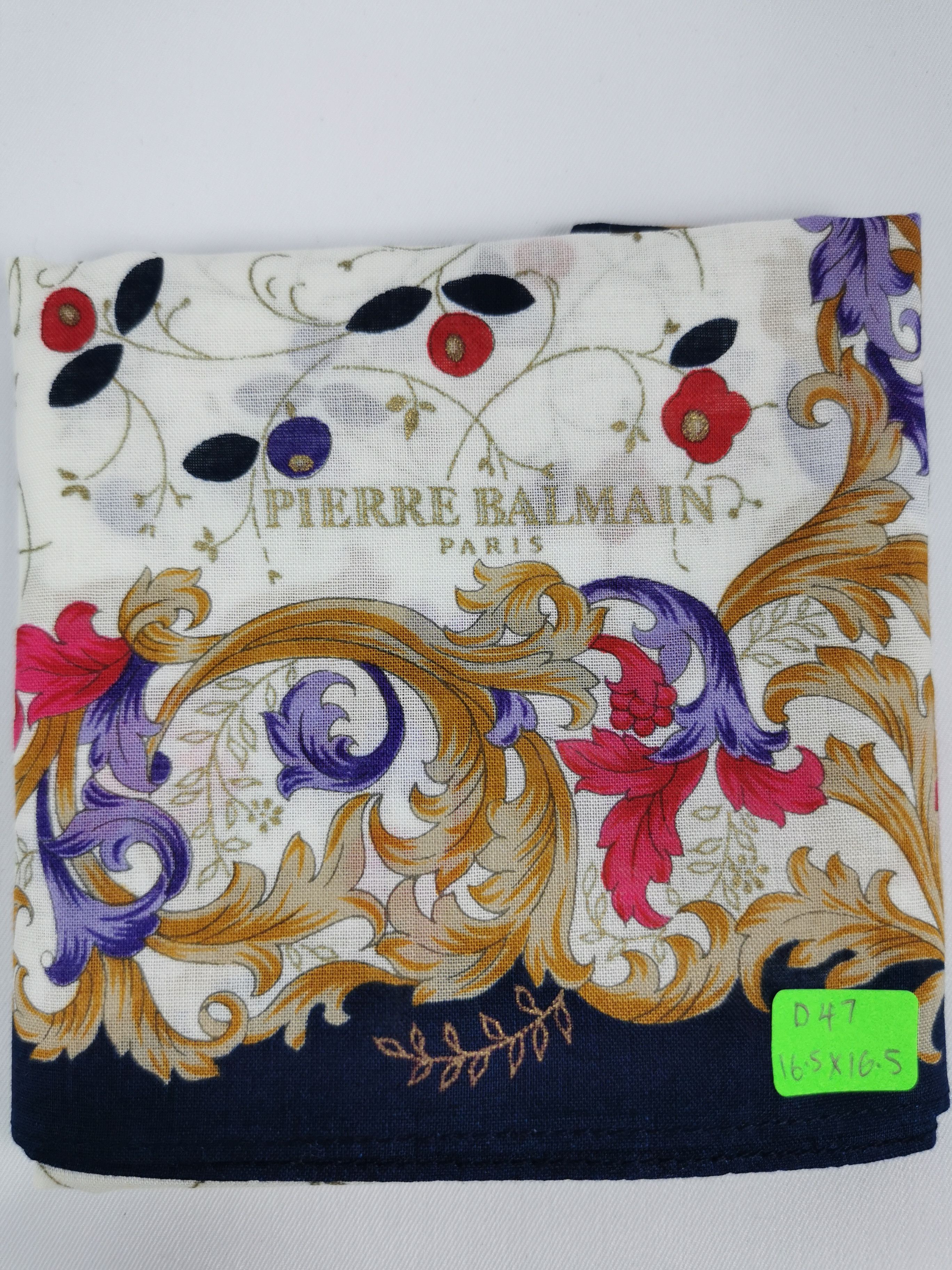Vintage Pierre Balmain handkerchief bandana neckerchief Size ONE SIZE - 4 Thumbnail