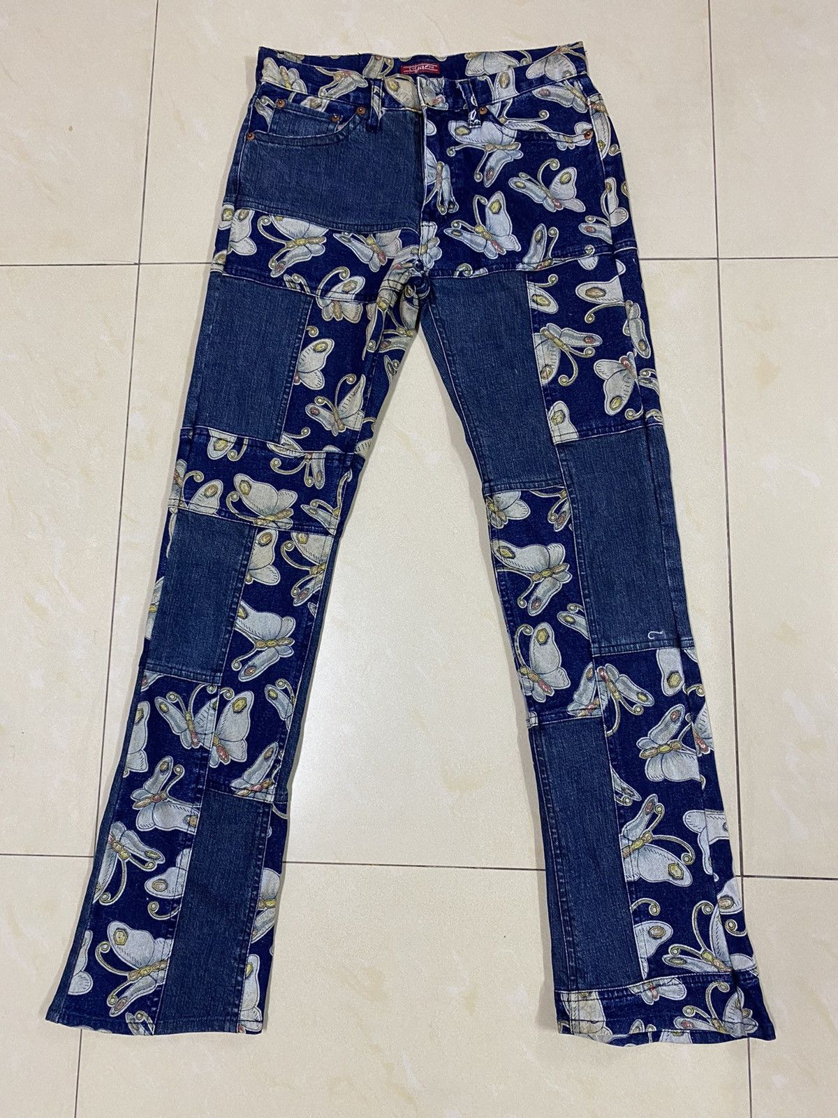 image of Chevignon Patchwork Denim in Blue, Men's (Size 27)