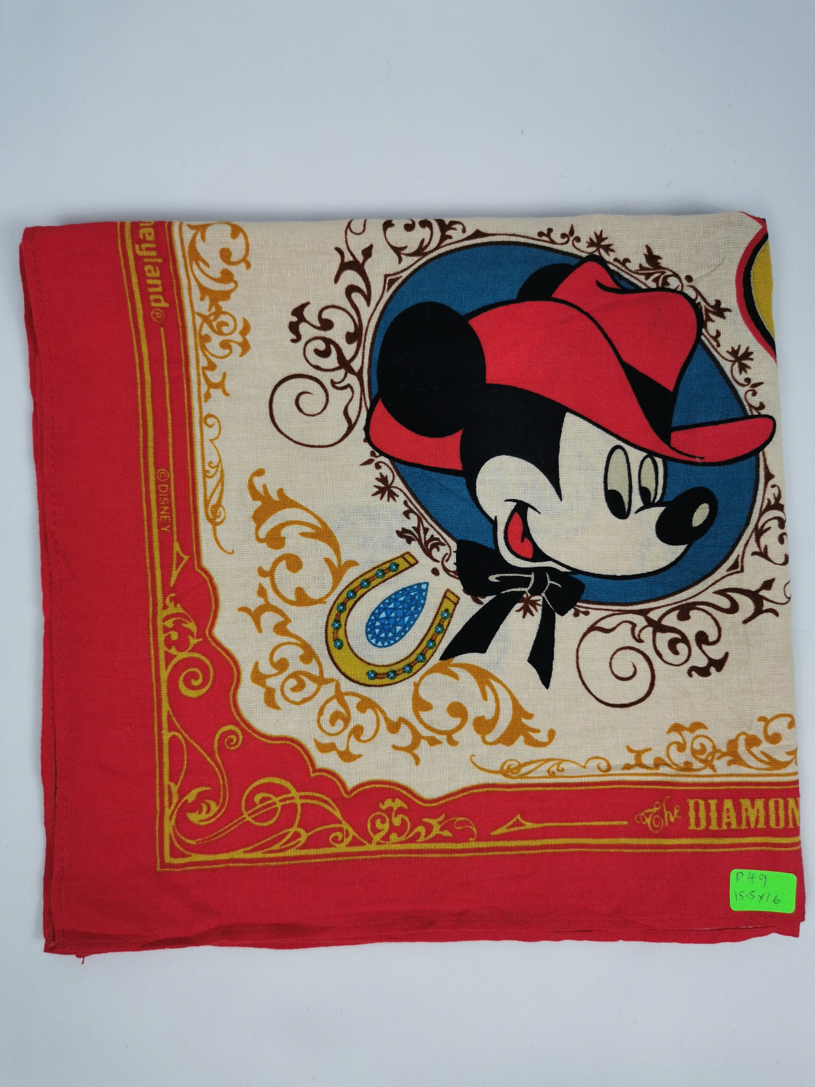 Disney Mickey mouse disnye handkerchief bandana neckerchief Size ONE SIZE - 4 Thumbnail