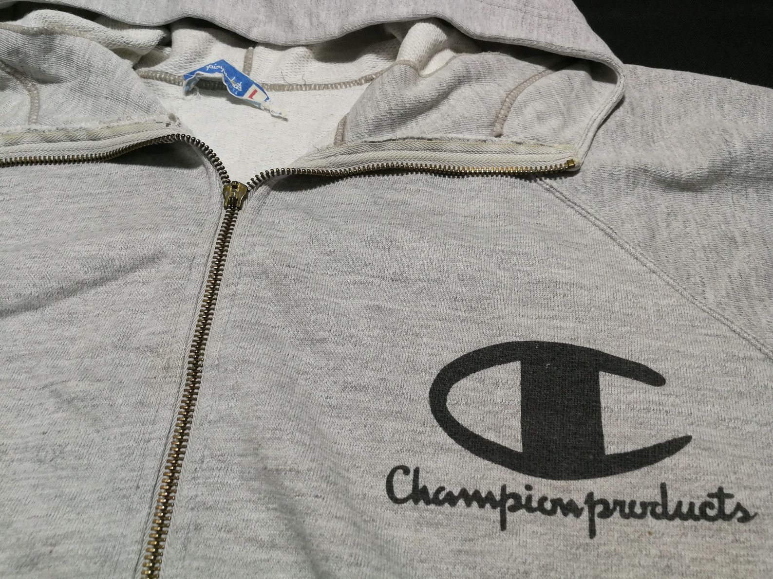 Champion Rare Vintage 90s Champion Hoodie Full Zip Size US L / EU 52-54 / 3 - 3 Thumbnail