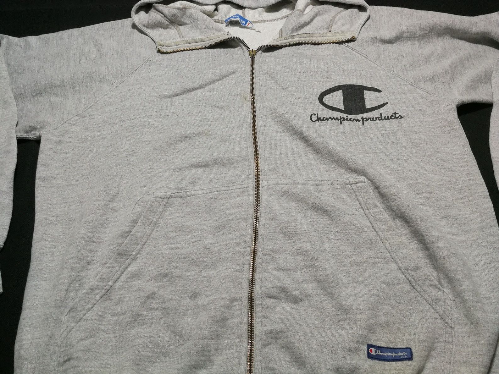 Champion Rare Vintage 90s Champion Hoodie Full Zip Size US L / EU 52-54 / 3 - 2 Thumbnail
