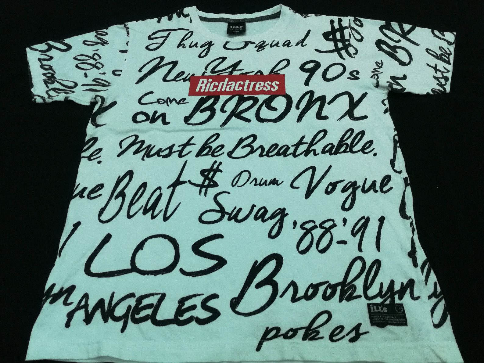 Japanese Brand Ill's Different Rich Actress Over Printed Thug Squad Tee Size US M / EU 48-50 / 2 - 1 Thumbnail