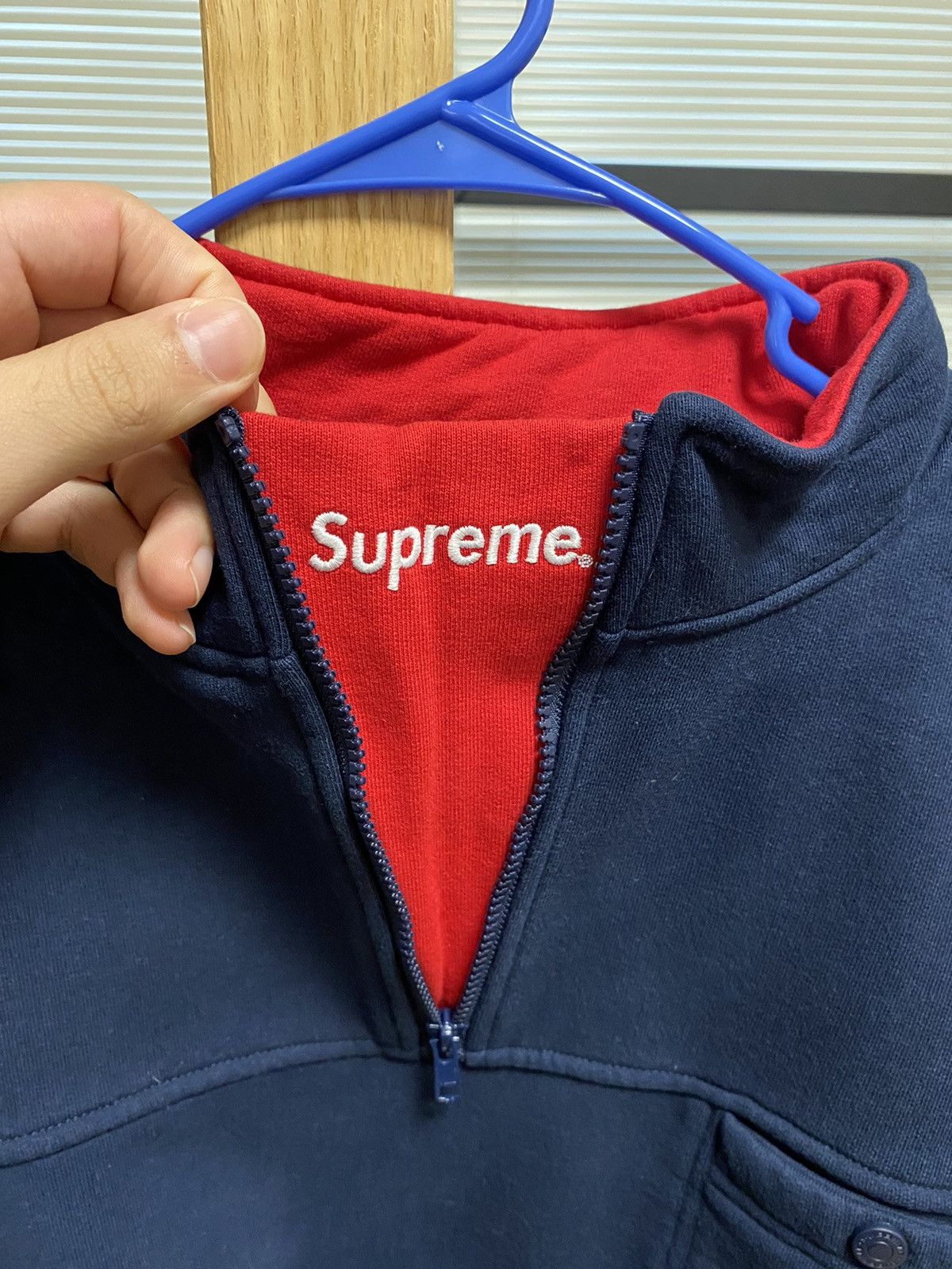 Supreme × Vintage Supreme washed half zip Size US M / EU 48-50 / 2 - 2 Thumbnail