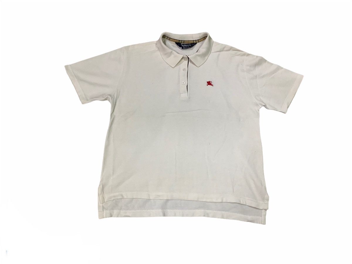 image of Vintage Burberry's Polo Shirt Made In Usa in Beige, Men's (Size Medium)