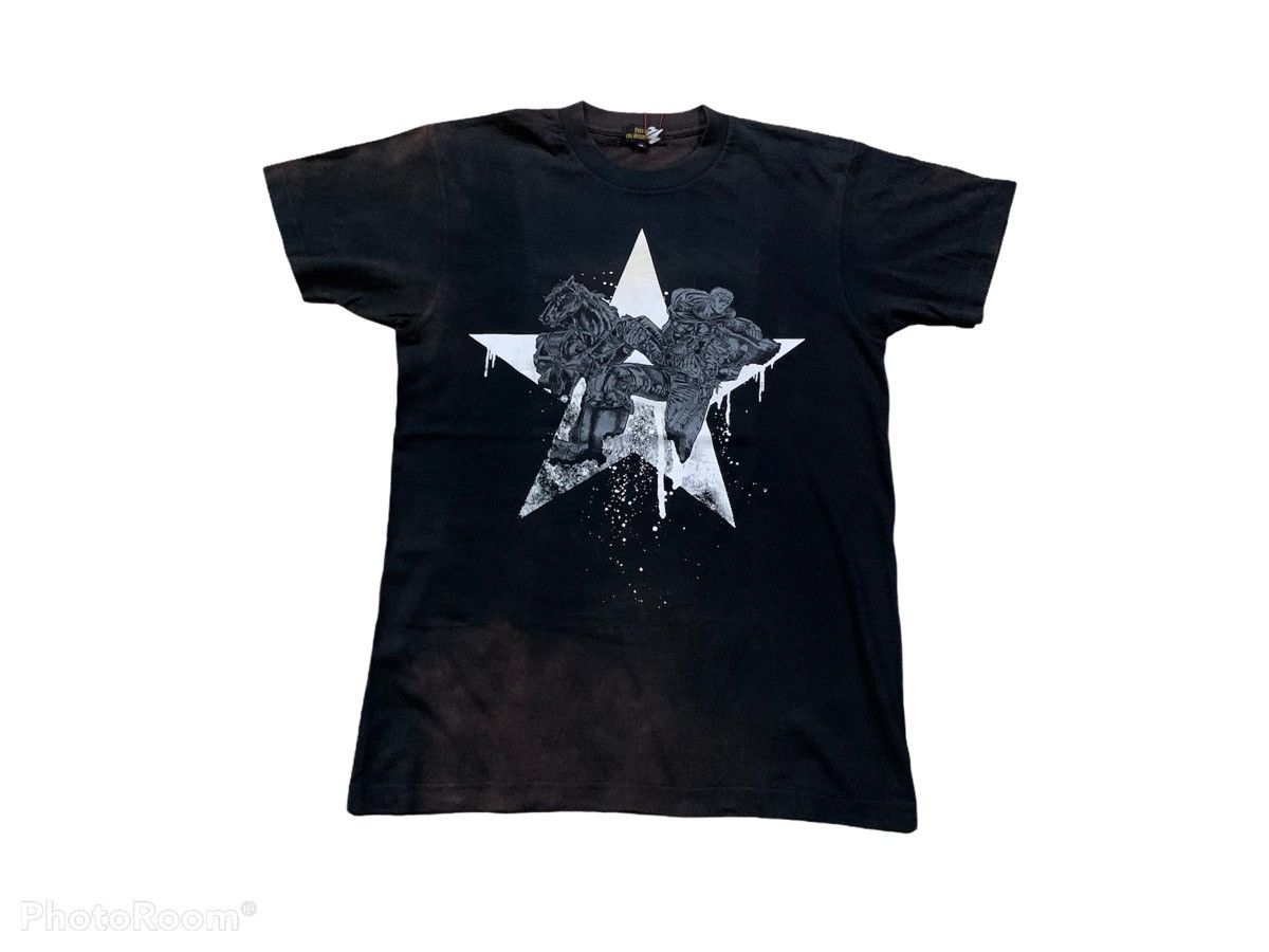 image of Anima x Vintage Fist Of The North Star 30Th Anniversary Tshirt in Black, Men's (Size Medium)