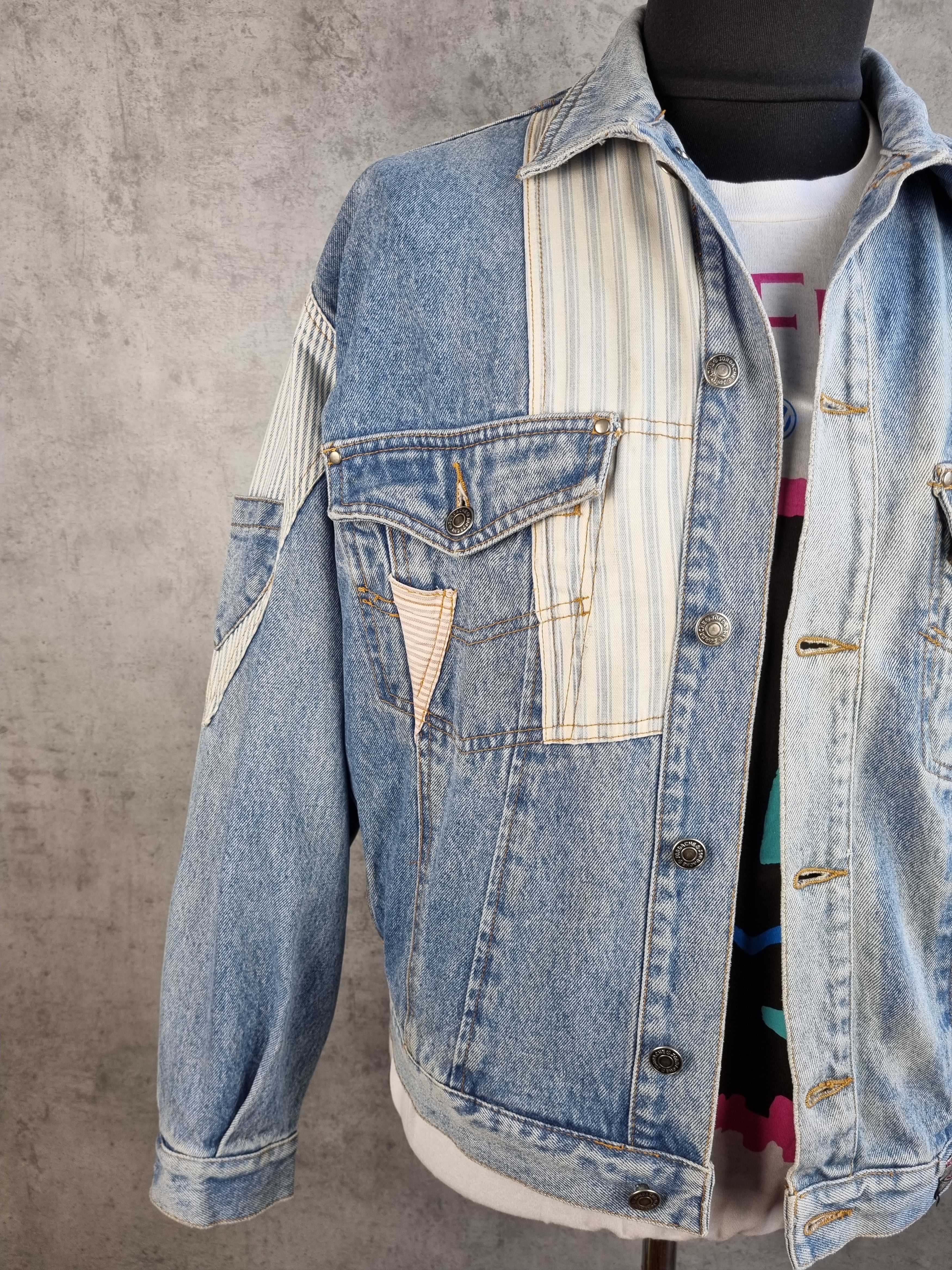 Japanese Brand × Jordache Rare 90s JORDACHE Patchwork Denim Multi pockets Jacket Size US M / EU 48-50 / 2 - 6 Thumbnail