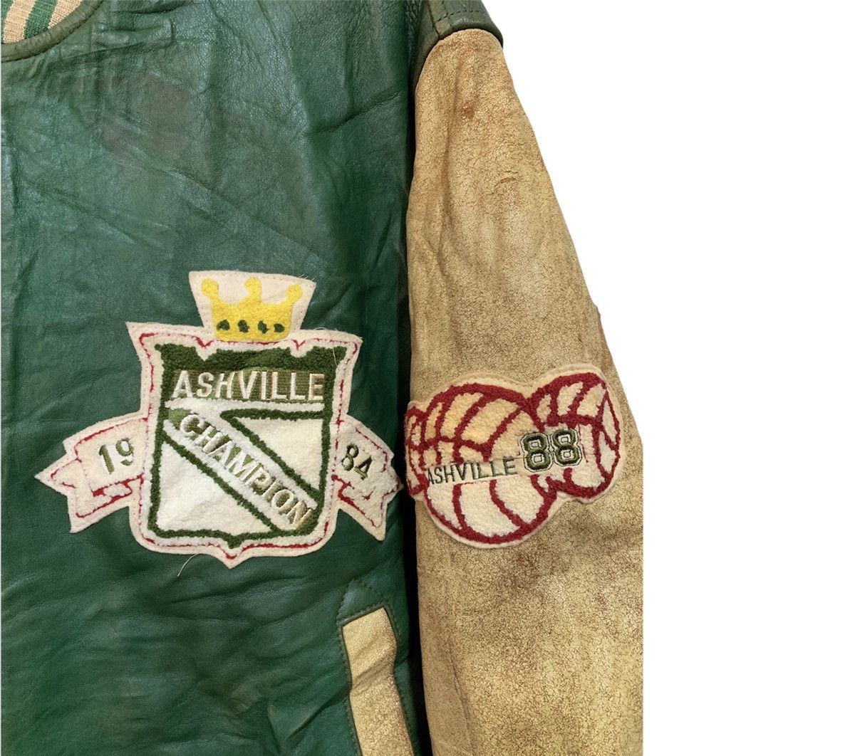 Genuine Leather Ashville Champion Leather Varsity Jacket Size US M / EU 48-50 / 2 - 5 Thumbnail