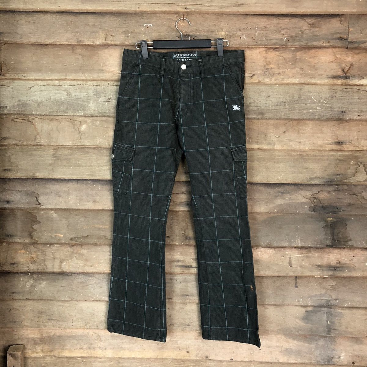 image of Burberry Burbery Checkred Cargo Multupocket Pants 1462 in Checkered, Women's (Size 30)