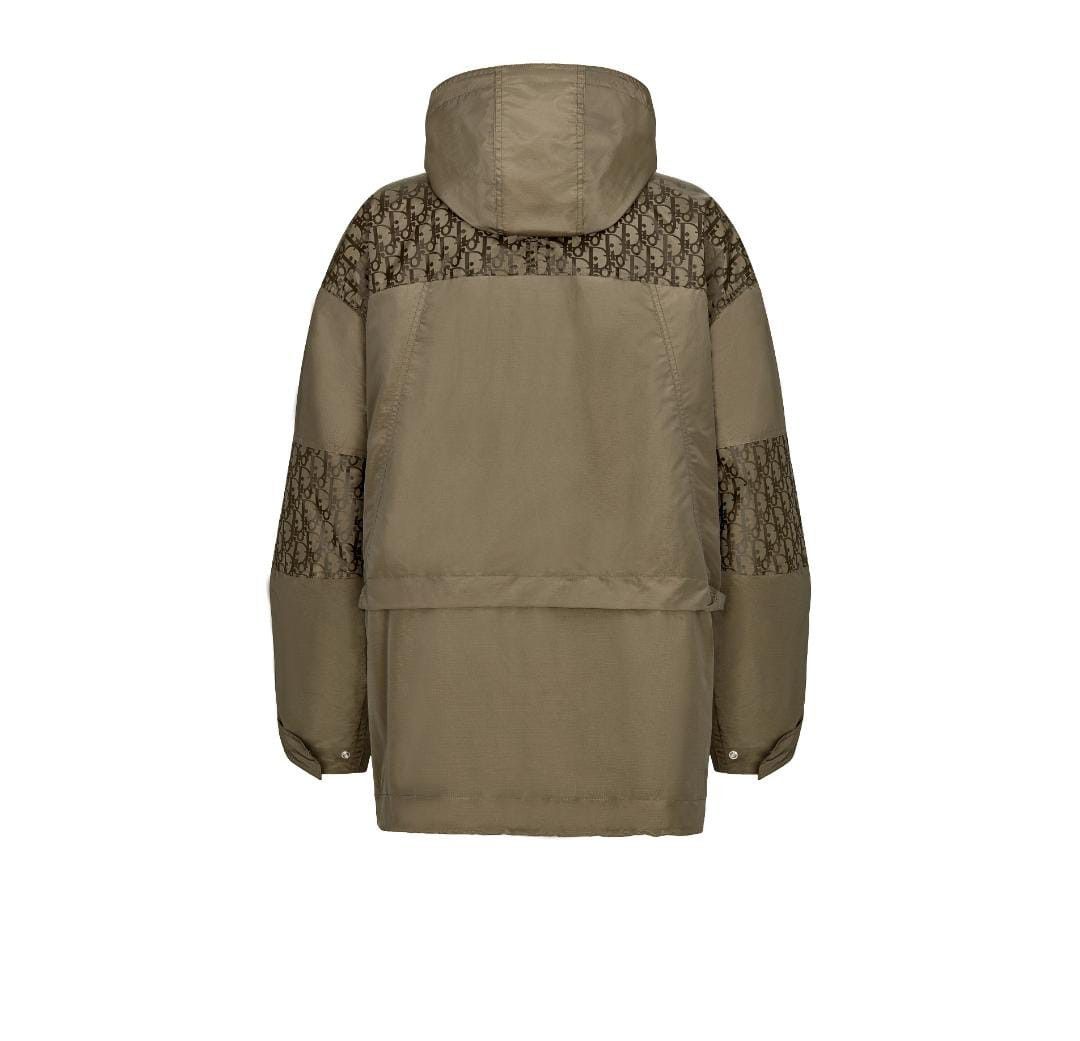 Dior Oversized Dior Oblique Hooded Parka Beige Size US M / EU 48-50 / 2 - 2 Thumbnail
