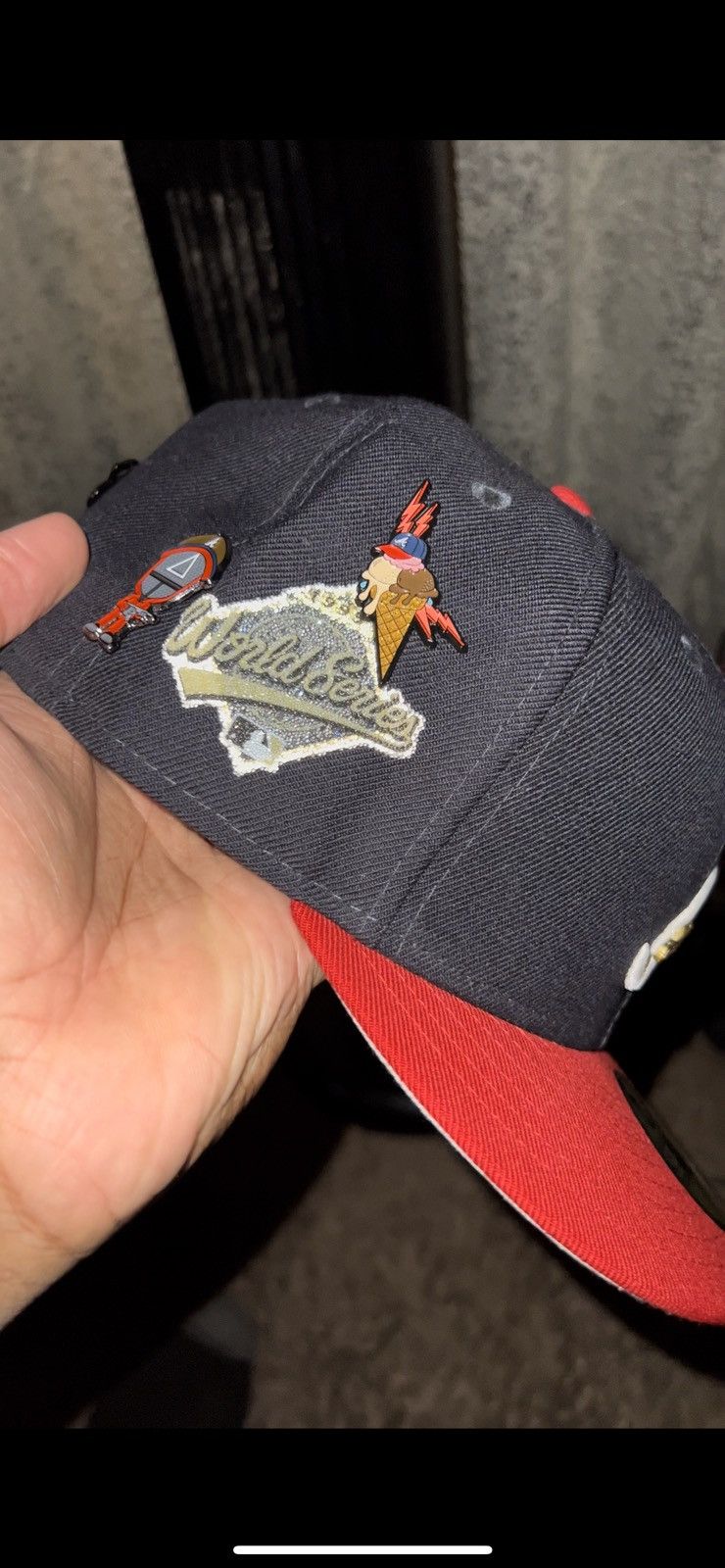 Hat Club × MyFitteds × New Era CapAHolics Neapolitan Atlanta Braves Fitted Hat Pin Topperz Size ONE SIZE - 22 Thumbnail